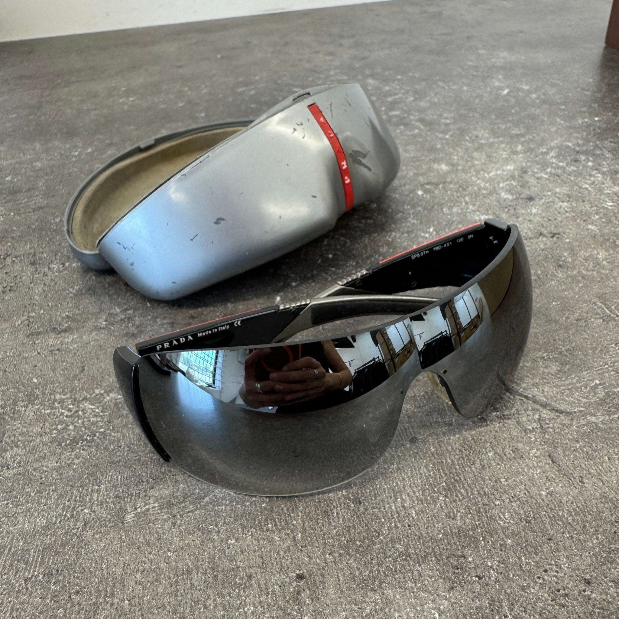 Men's Ps 07H Sunglasses Black
