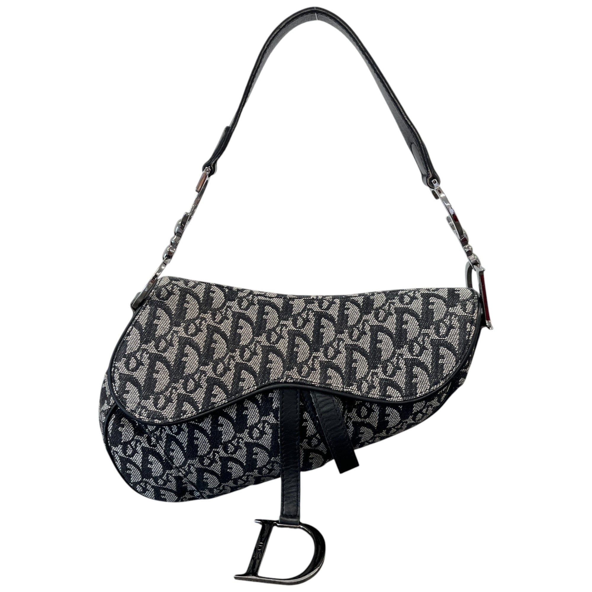 Women's Vintage Oblique Saddle Bag Navy