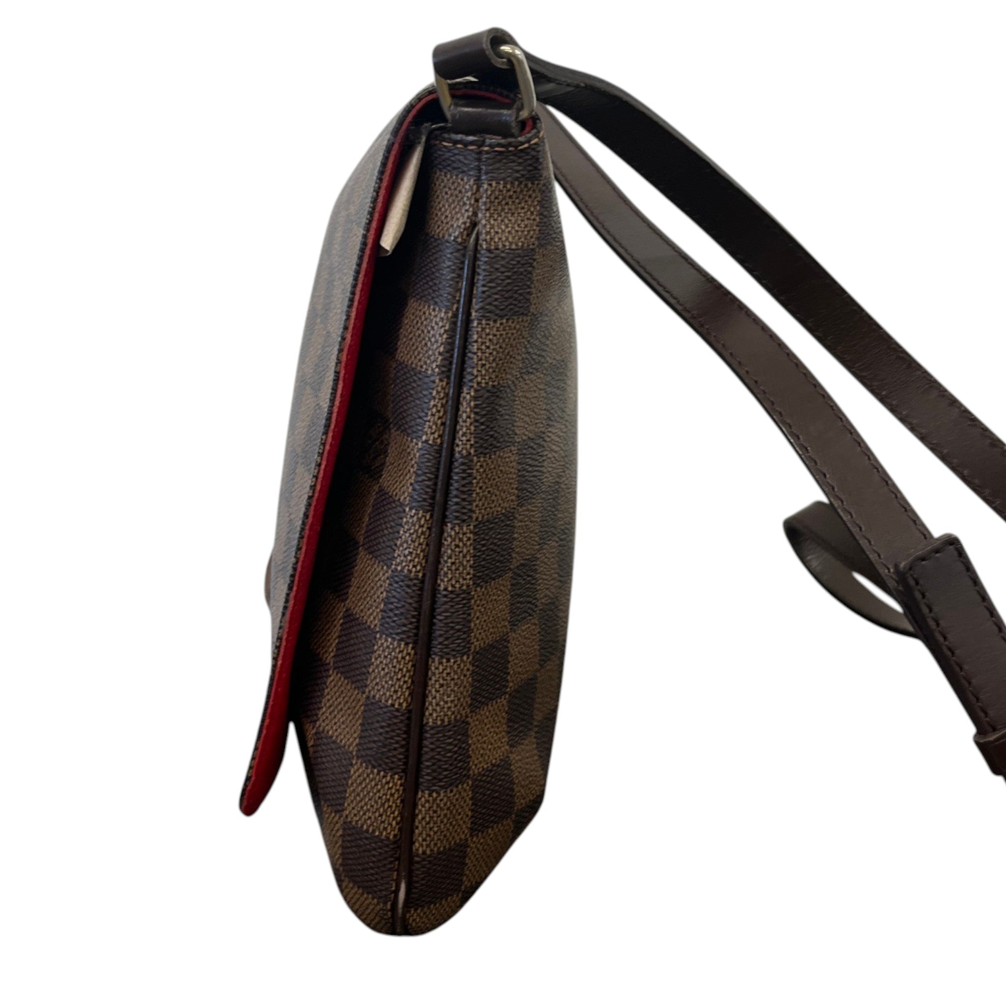 Women's Damier Ebene Musette Salsa Handbag Brown