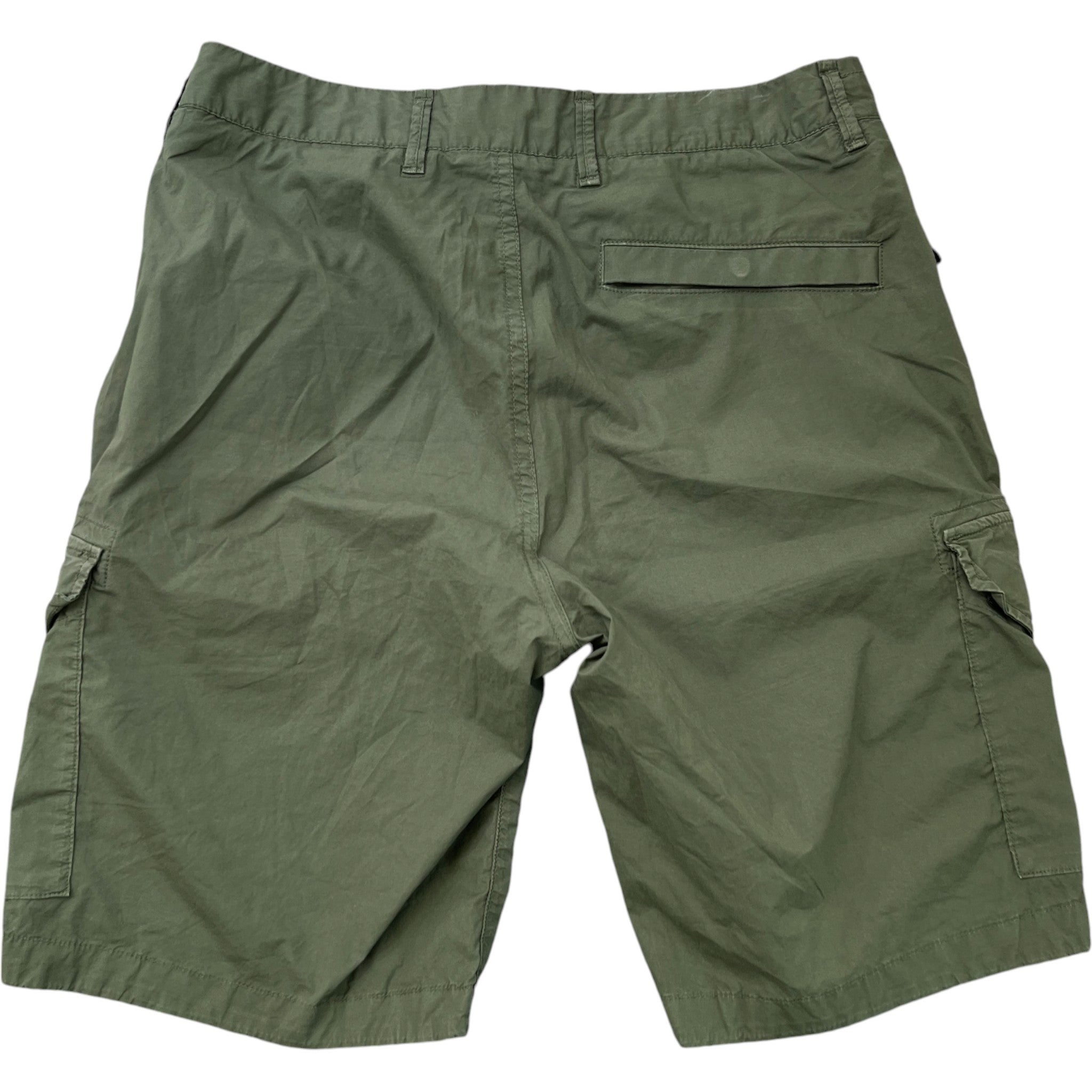 Men's Applique Logo Shorts Khaki Size Waist 28"