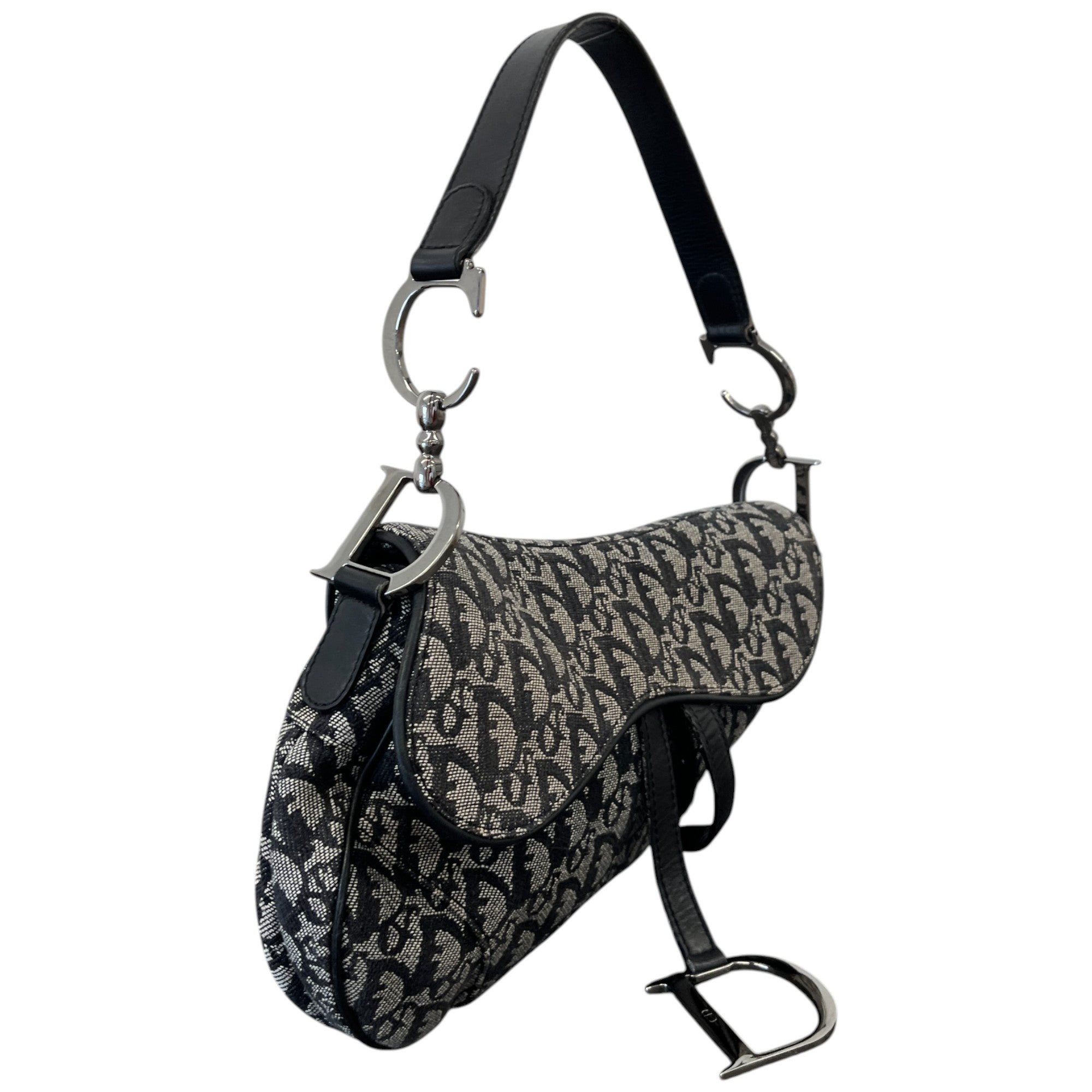 Women's Vintage Oblique Saddle Bag Navy