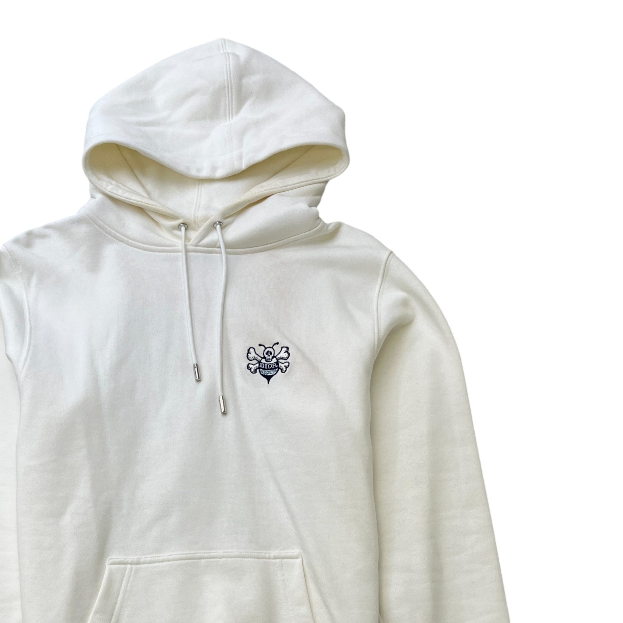 Men's X Kaws Bee Embroidered Hoodie White Size XS