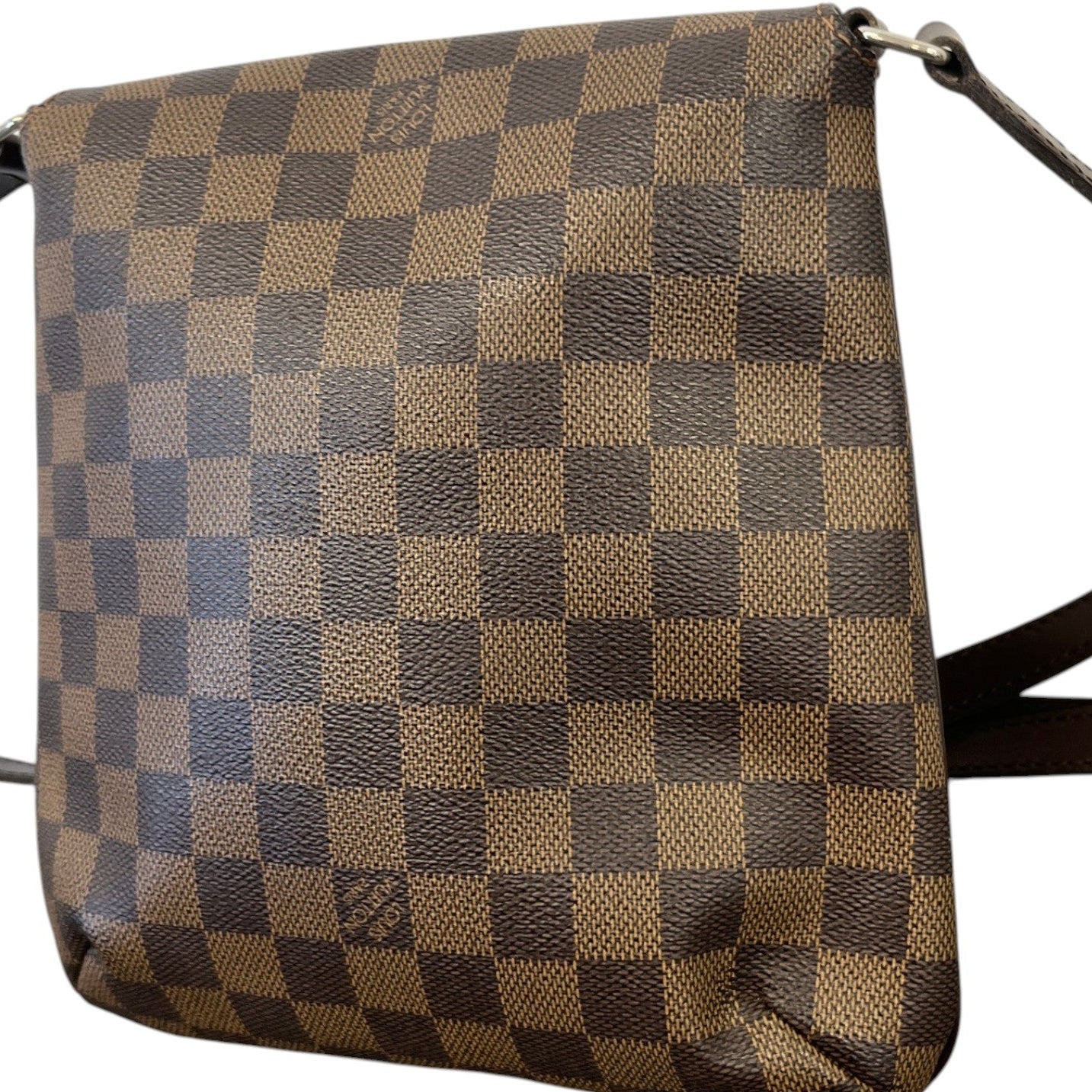 Women's Damier Ebene Musette Salsa Handbag Brown