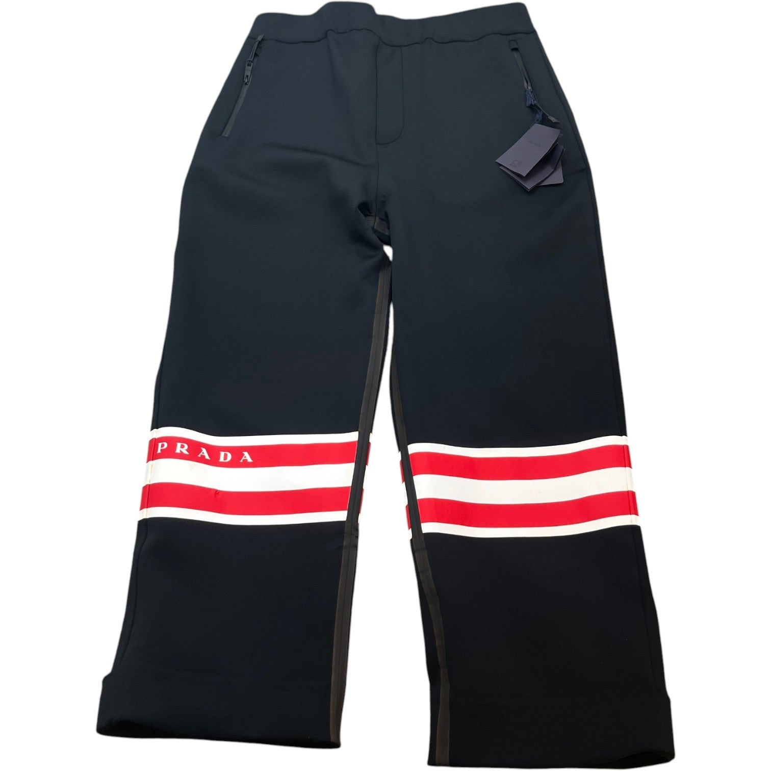 Men's Jersey Double Technical Trousers Black Size XL