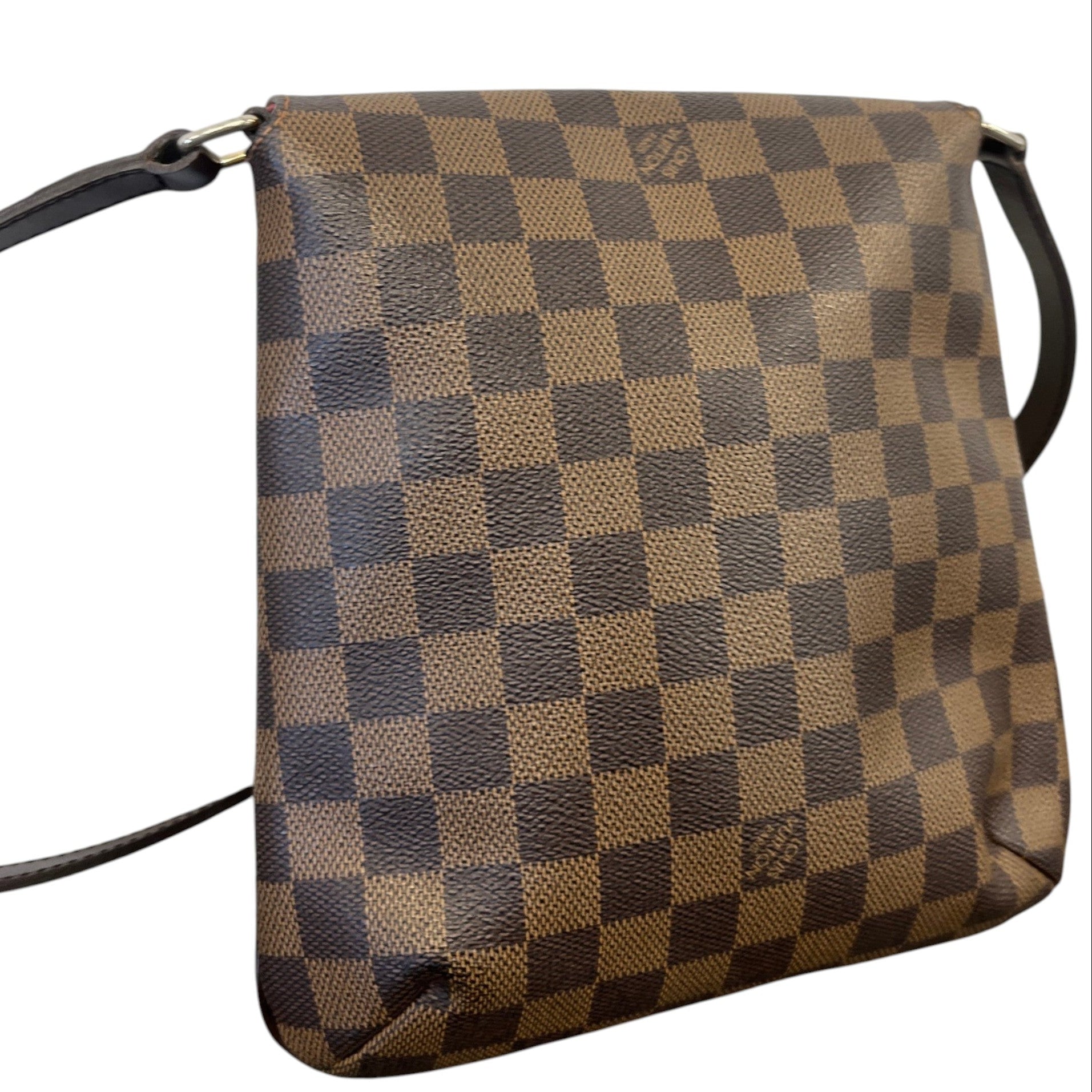 Women's Damier Ebene Musette Salsa Handbag Brown