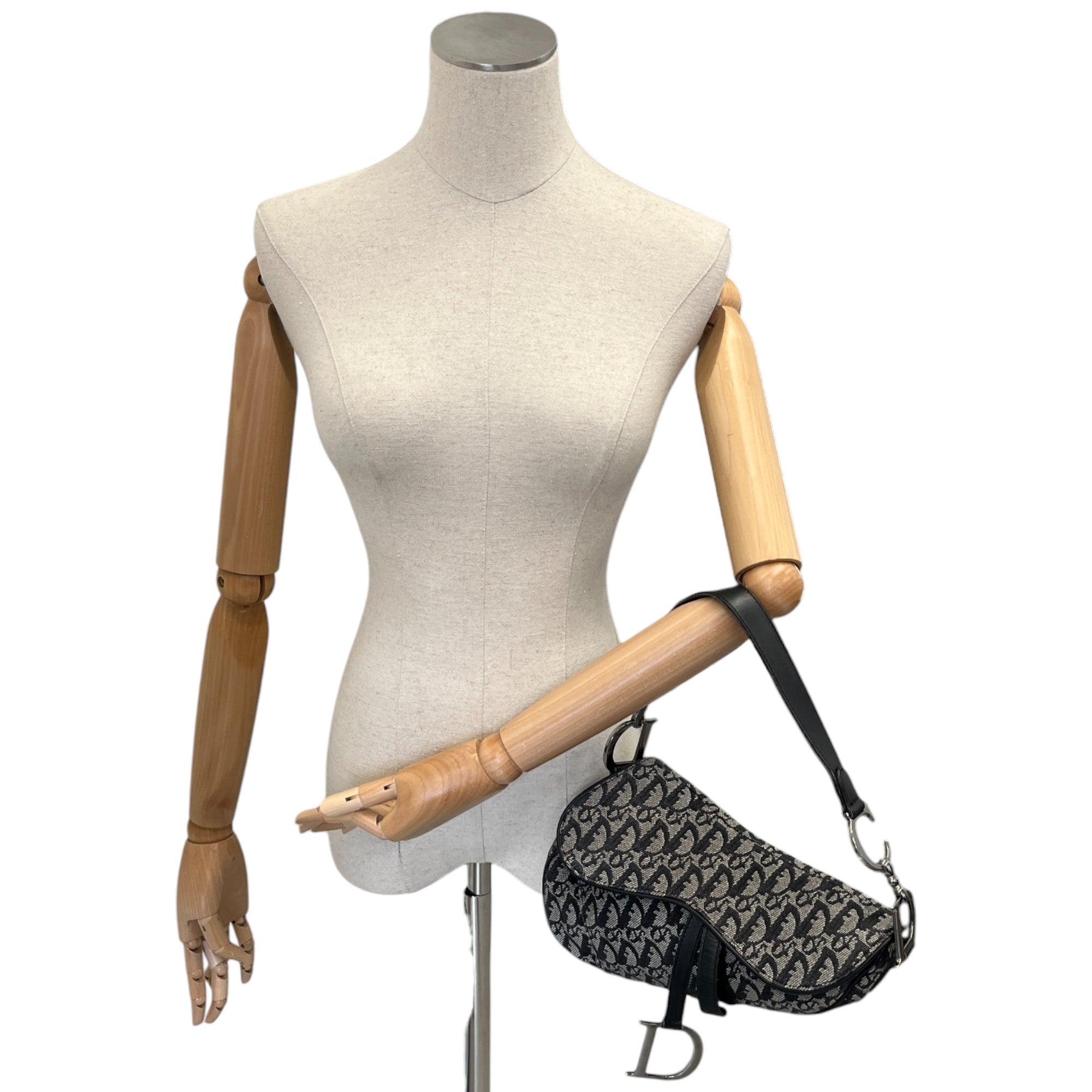 Women's Vintage Oblique Saddle Bag Navy