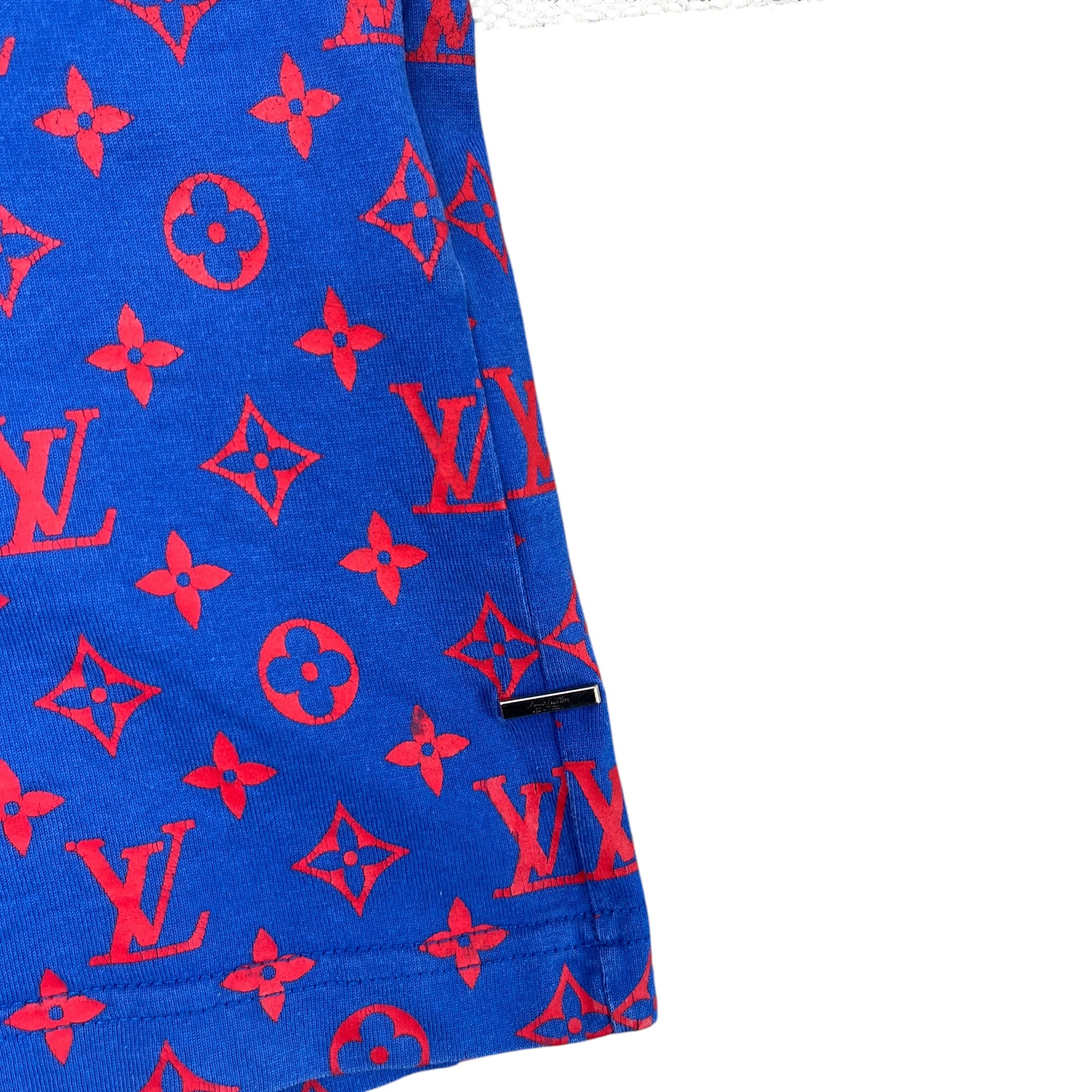 Men's Monogram Gradient T-Shirt Blue Size XS