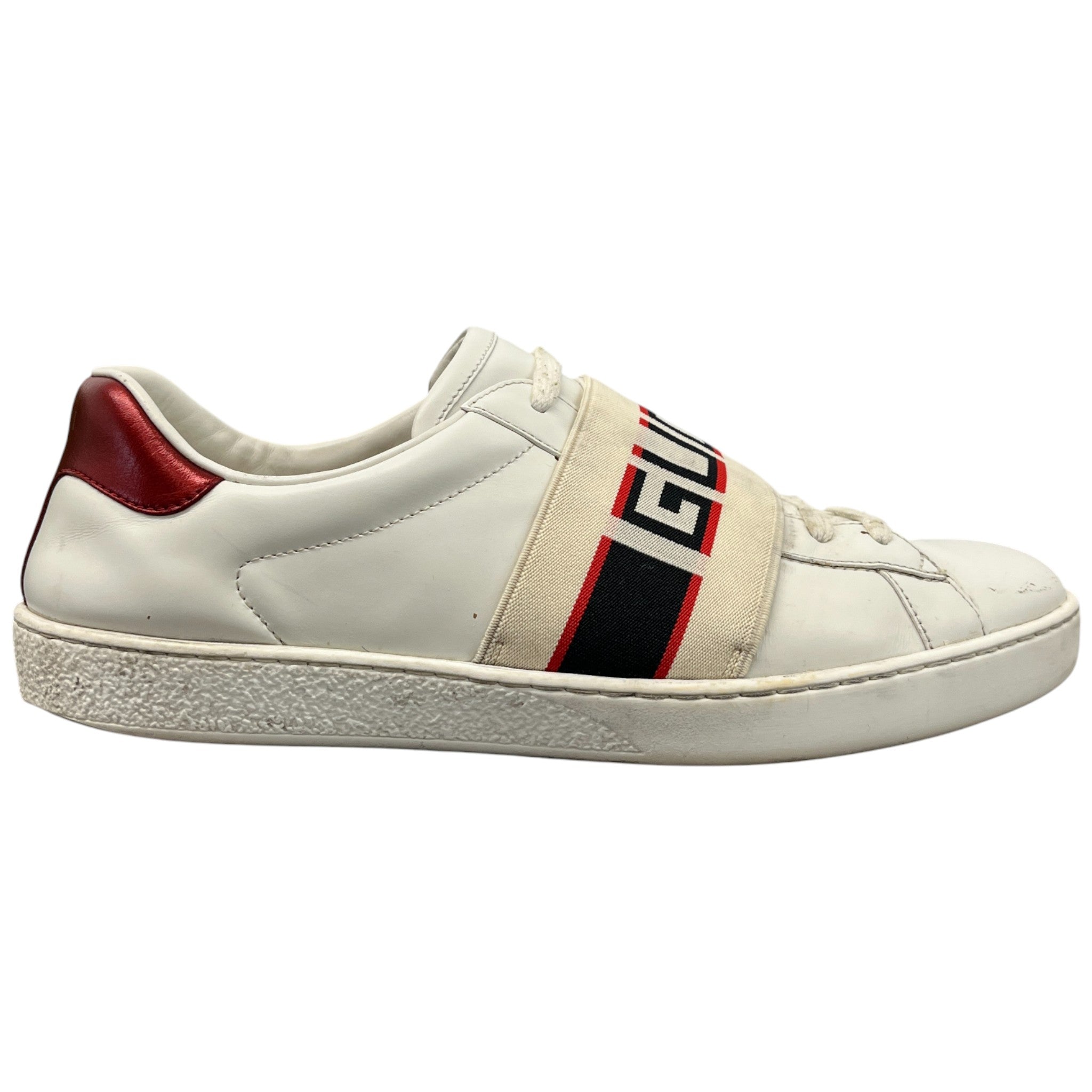 Men's Ace Stripe Low Trainers White Size EU 41.5 / UK 7.5