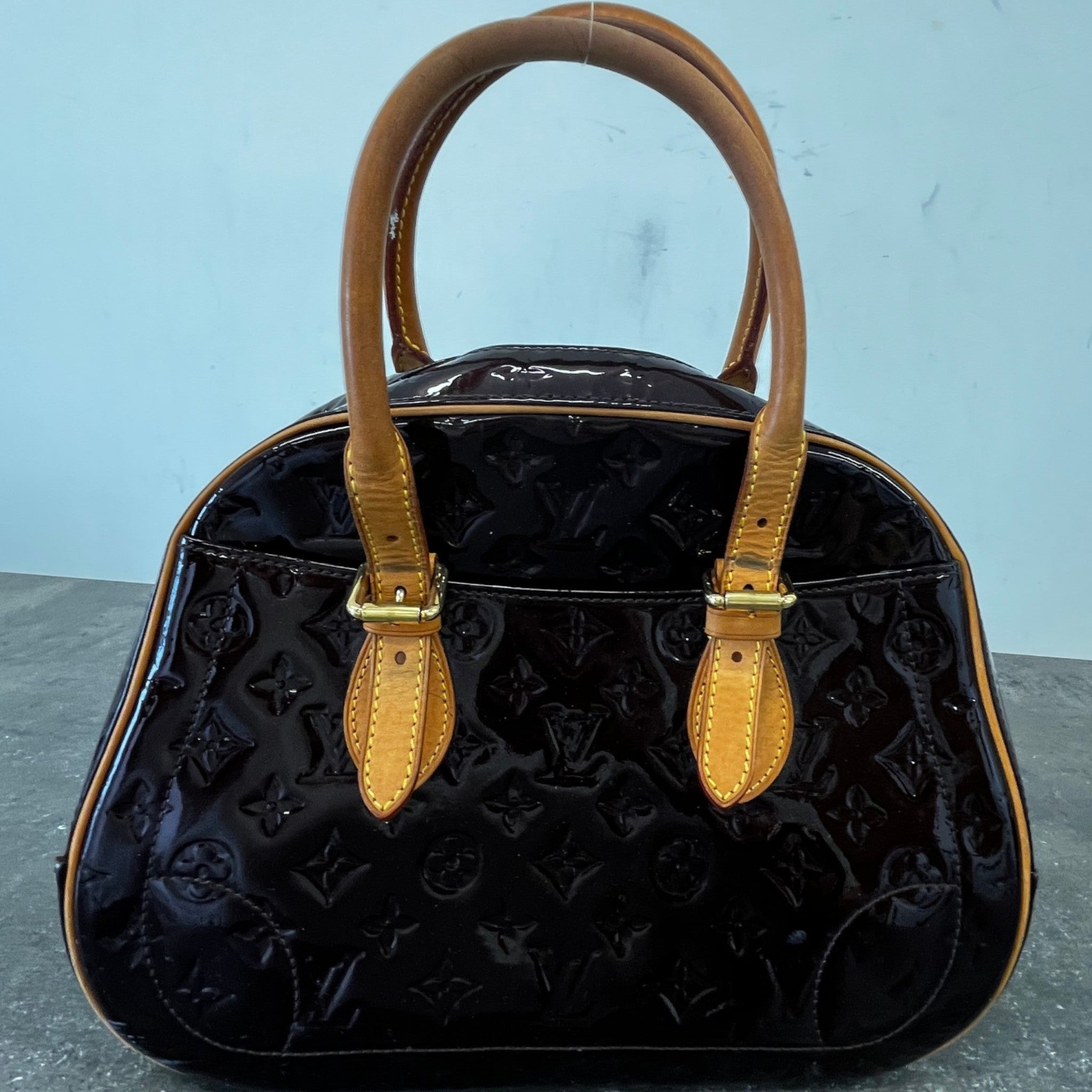 Women's Amarante Monogram Vernis Summit Drive Bag Burgundy