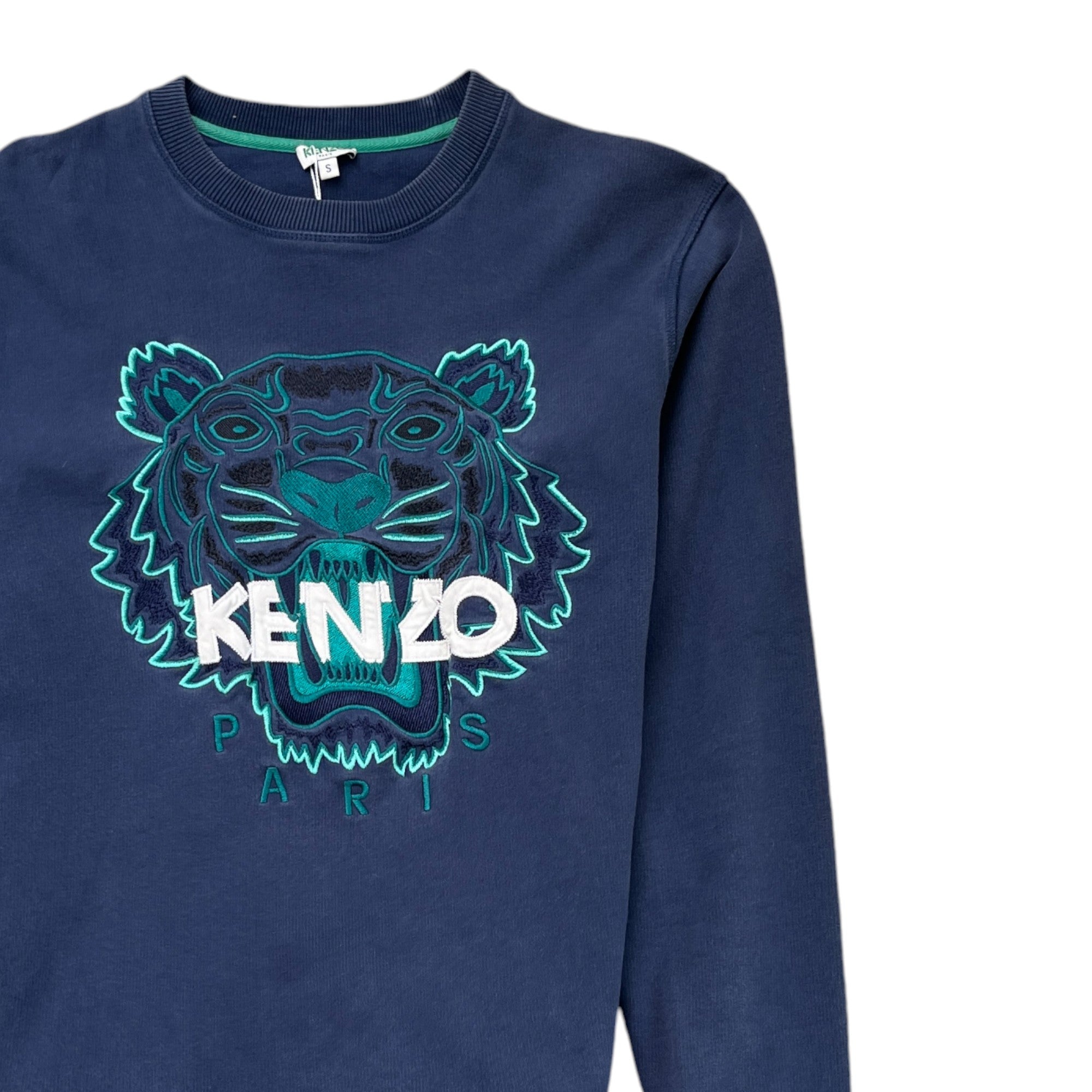 Men's Tiger Logo Sweatshirt Navy Size S