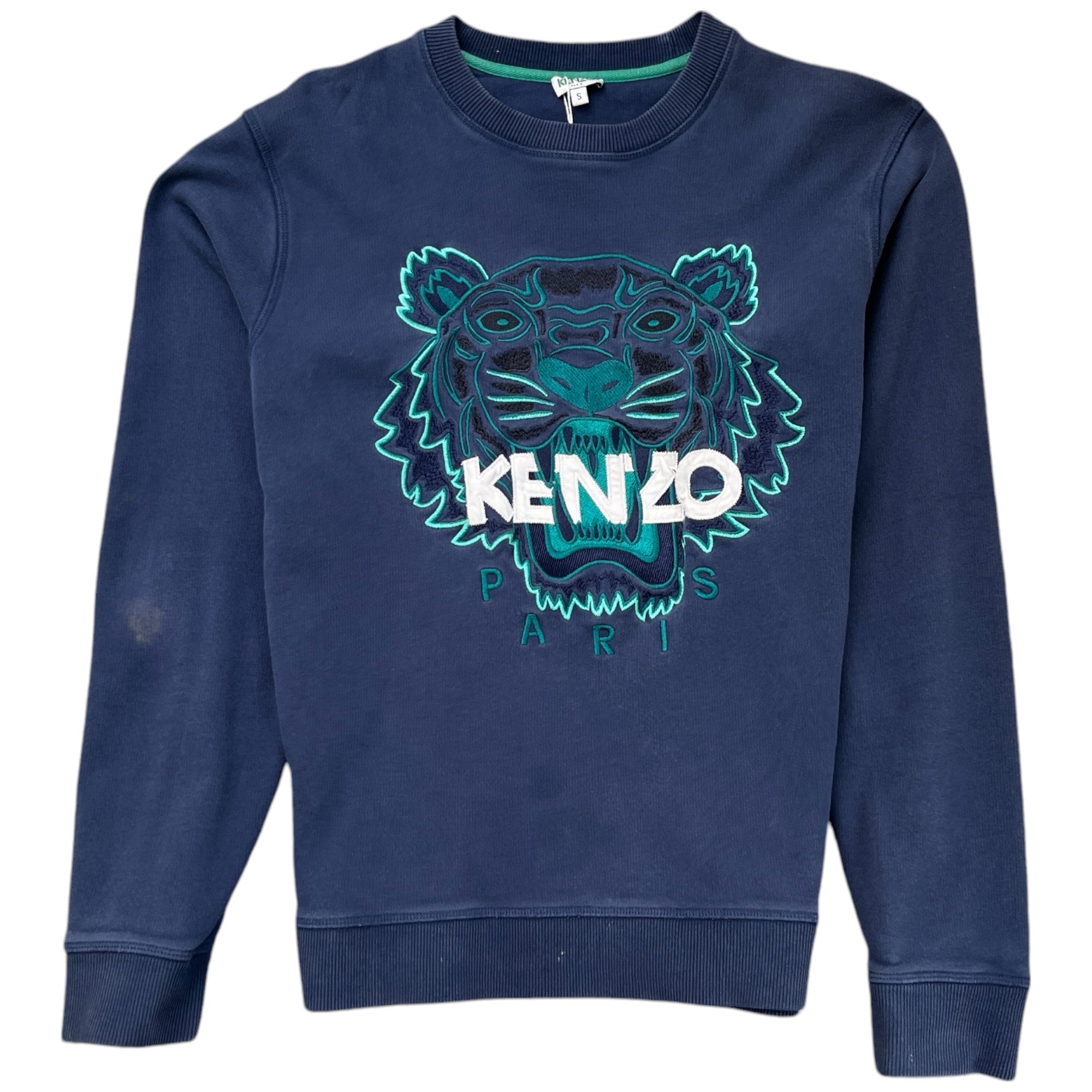 Men's Tiger Logo Sweatshirt Navy Size S