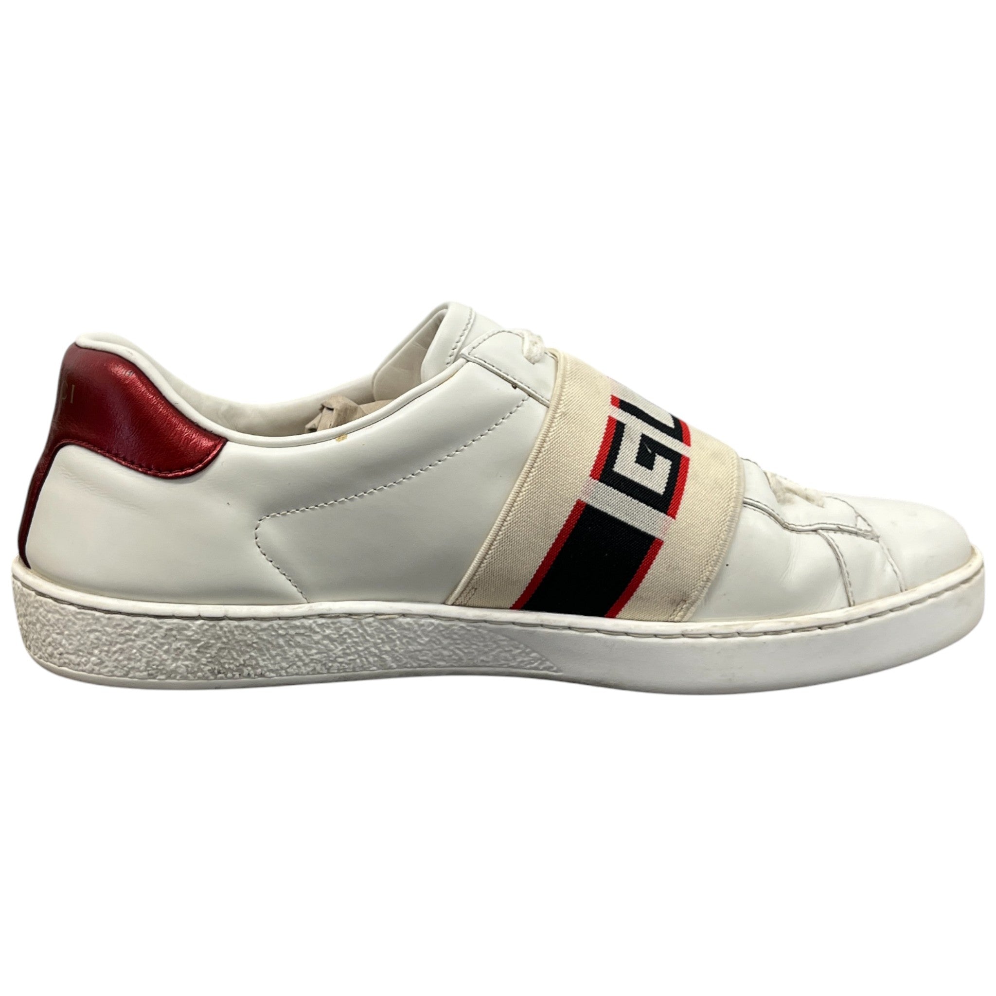 Men's Ace Stripe Low Trainers White Size EU 41.5 / UK 7.5