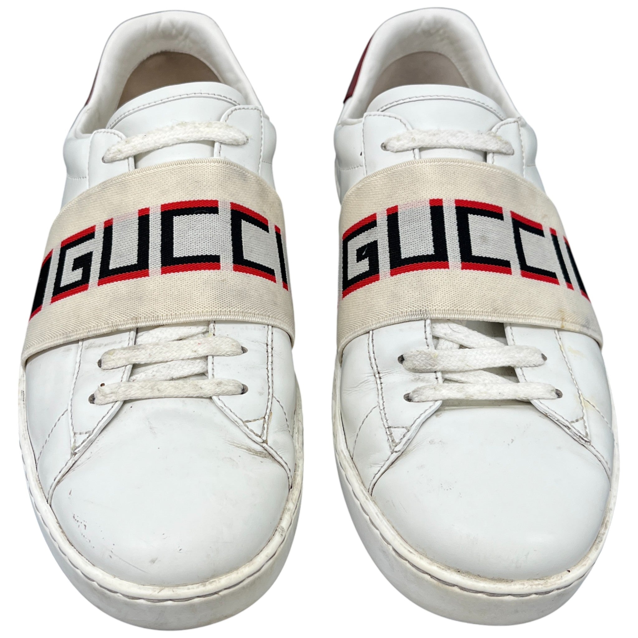 Men's Ace Stripe Low Trainers White Size EU 41.5 / UK 7.5