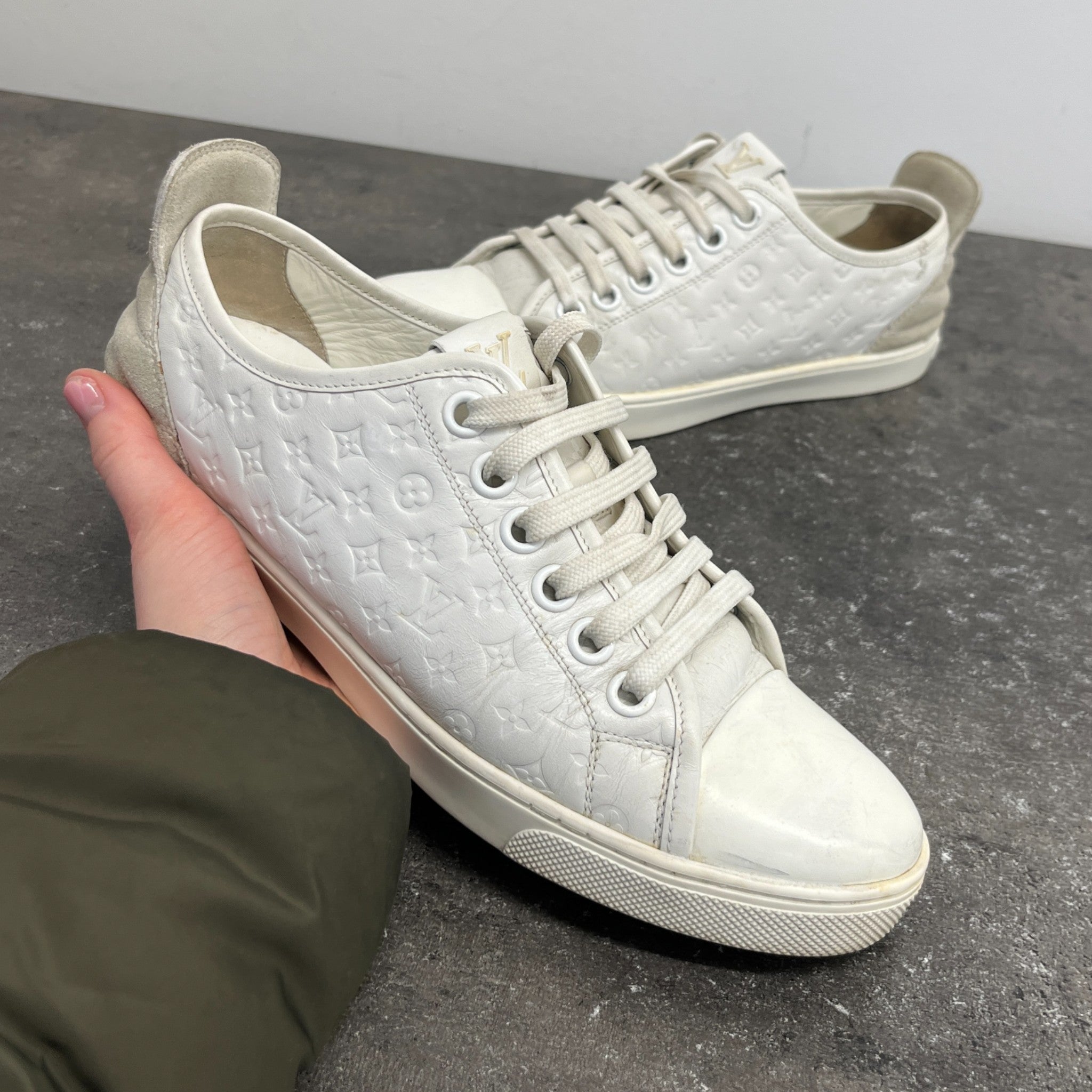 Women's Monogram Low Trainers White Size EU 37.5 / UK 4.5