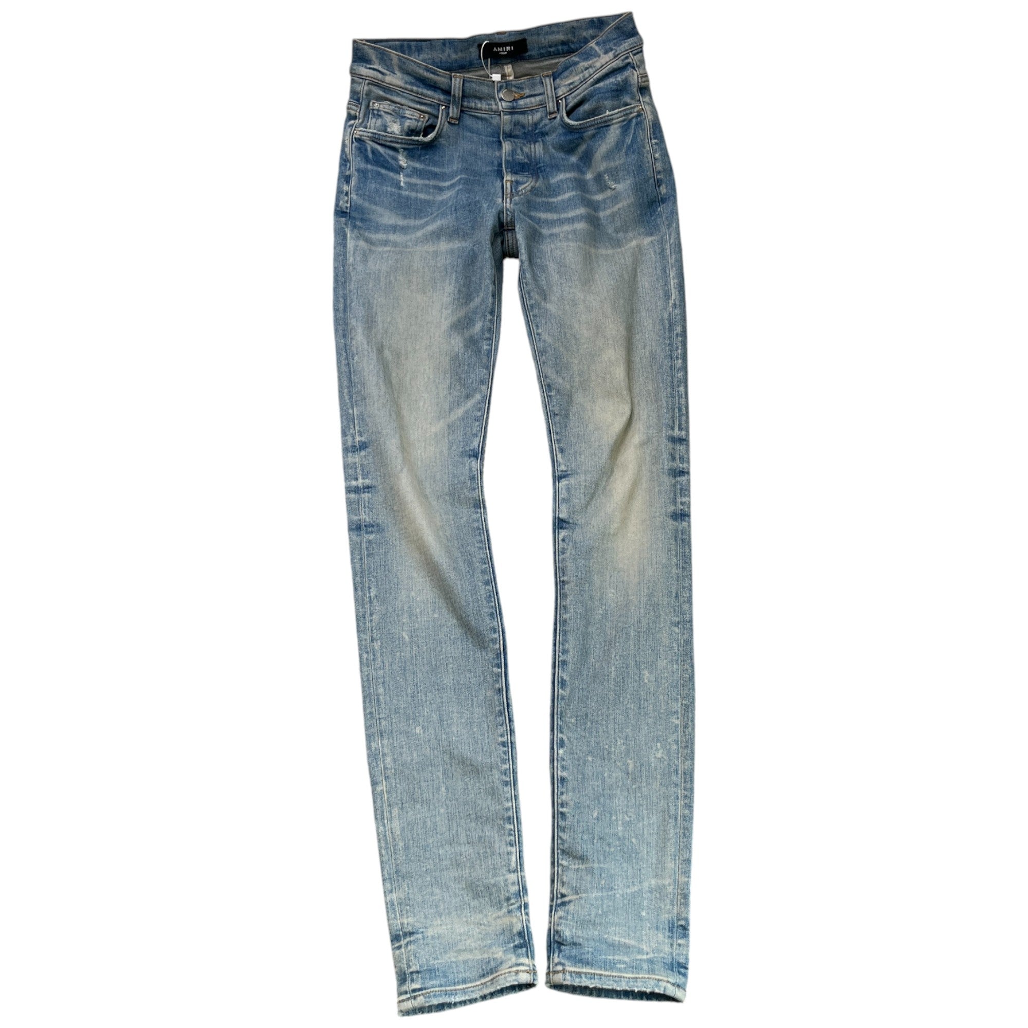 Men's Plaque Logo Jeans Blue Size Waist 29"