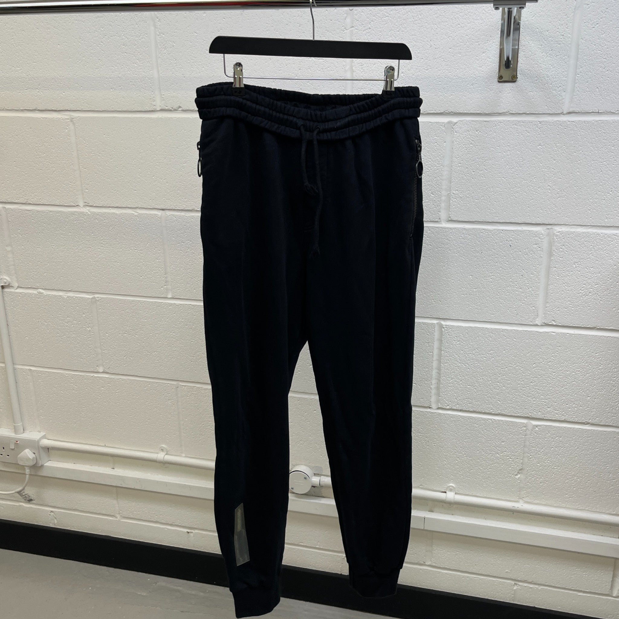 Men's Caution Tape Logo Joggers Black Size S