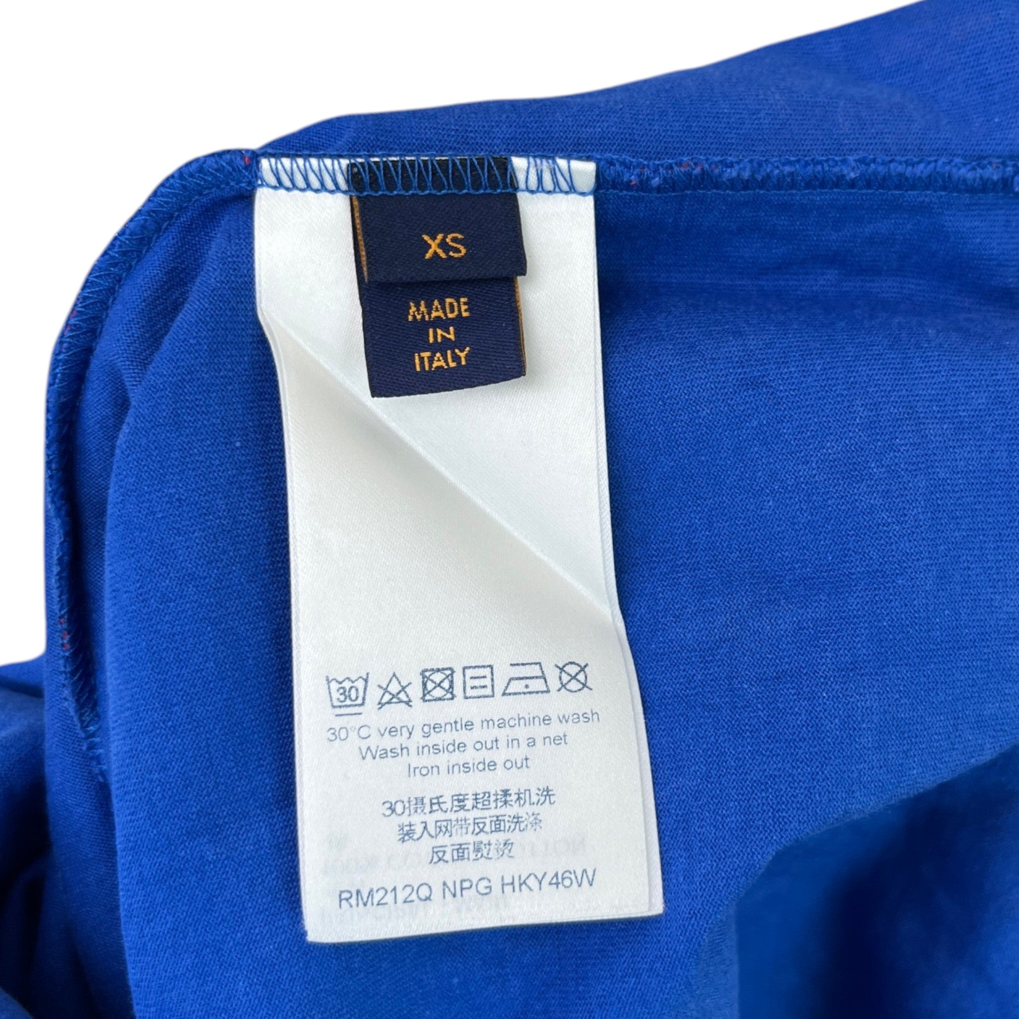 Men's Monogram Gradient T-Shirt Blue Size XS