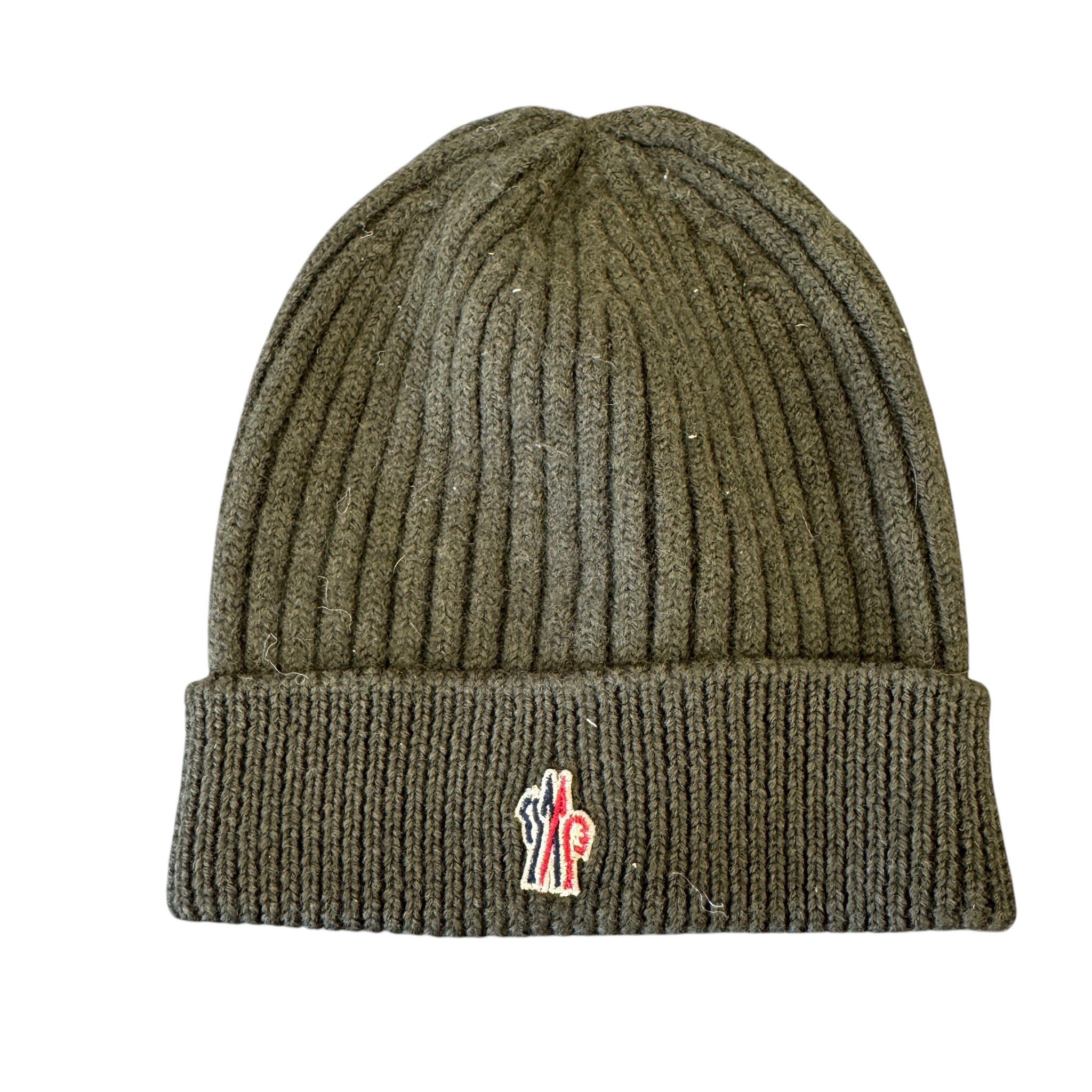 Men's Logo Patch Beanie Hat Green