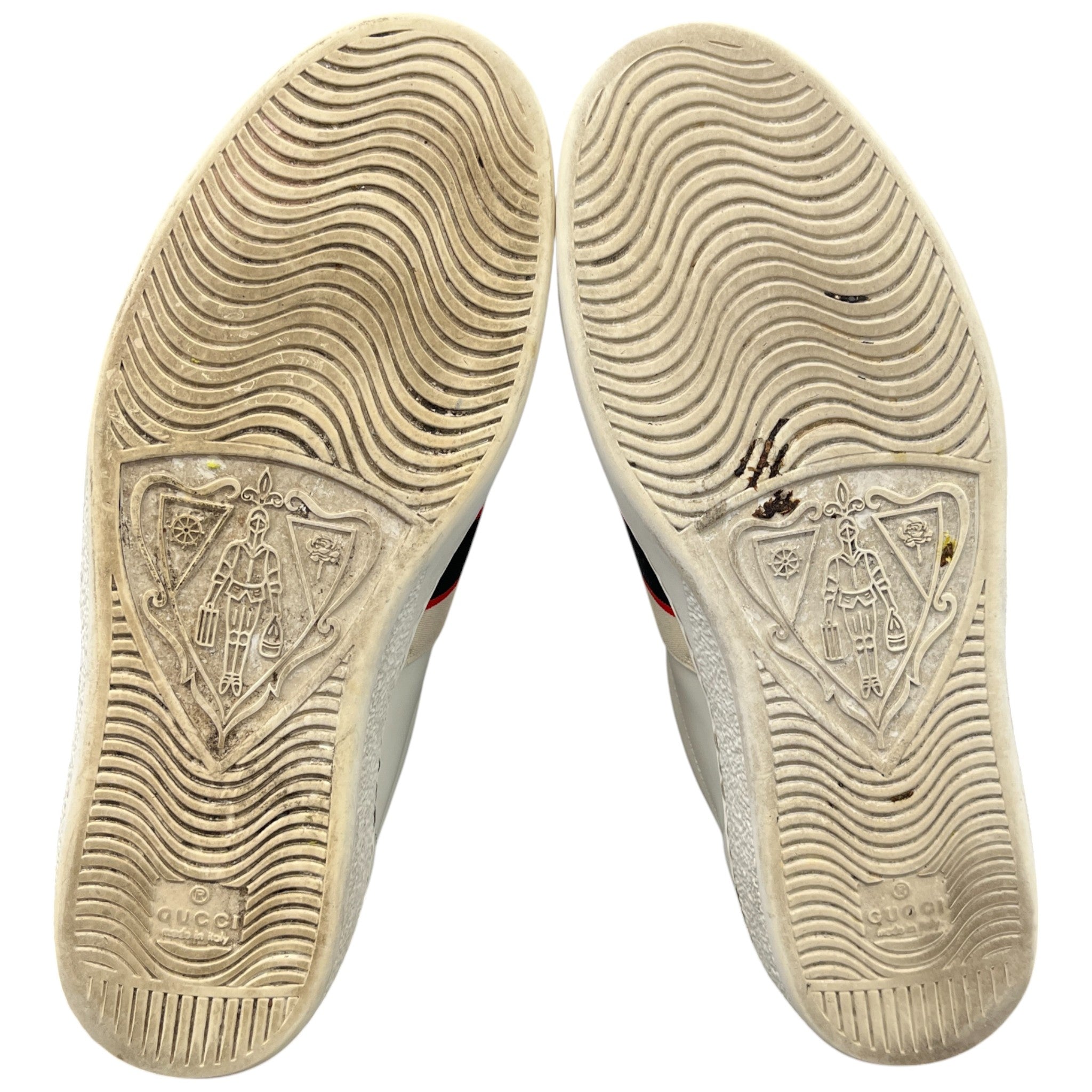 Men's Ace Stripe Low Trainers White Size EU 41.5 / UK 7.5