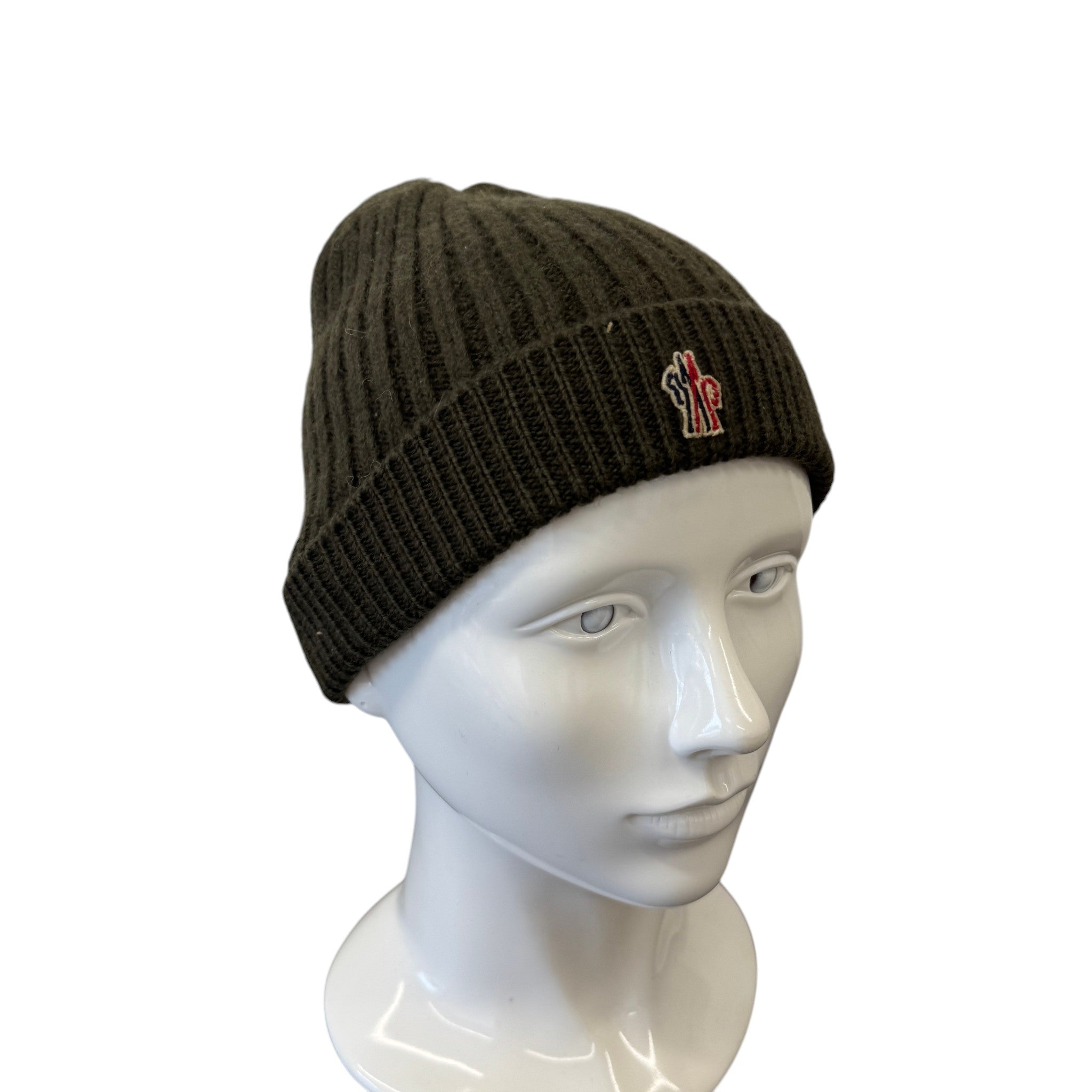 Men's Logo Patch Beanie Hat Green