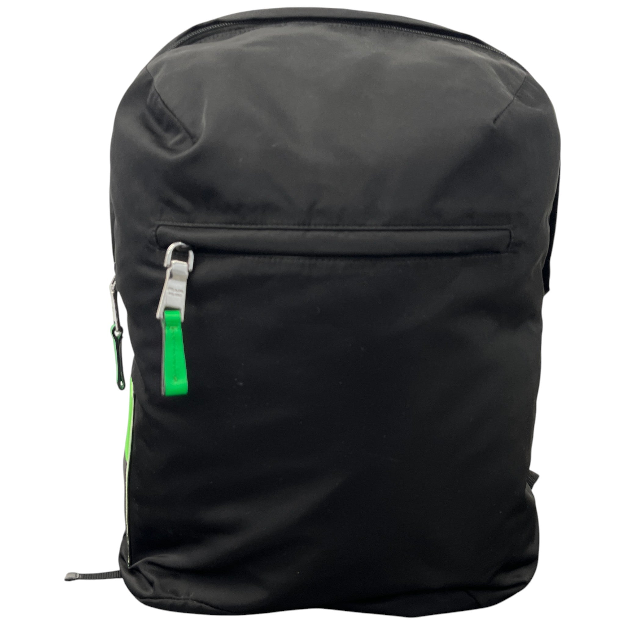 Men's Nylon Patch Logo Backpack Black