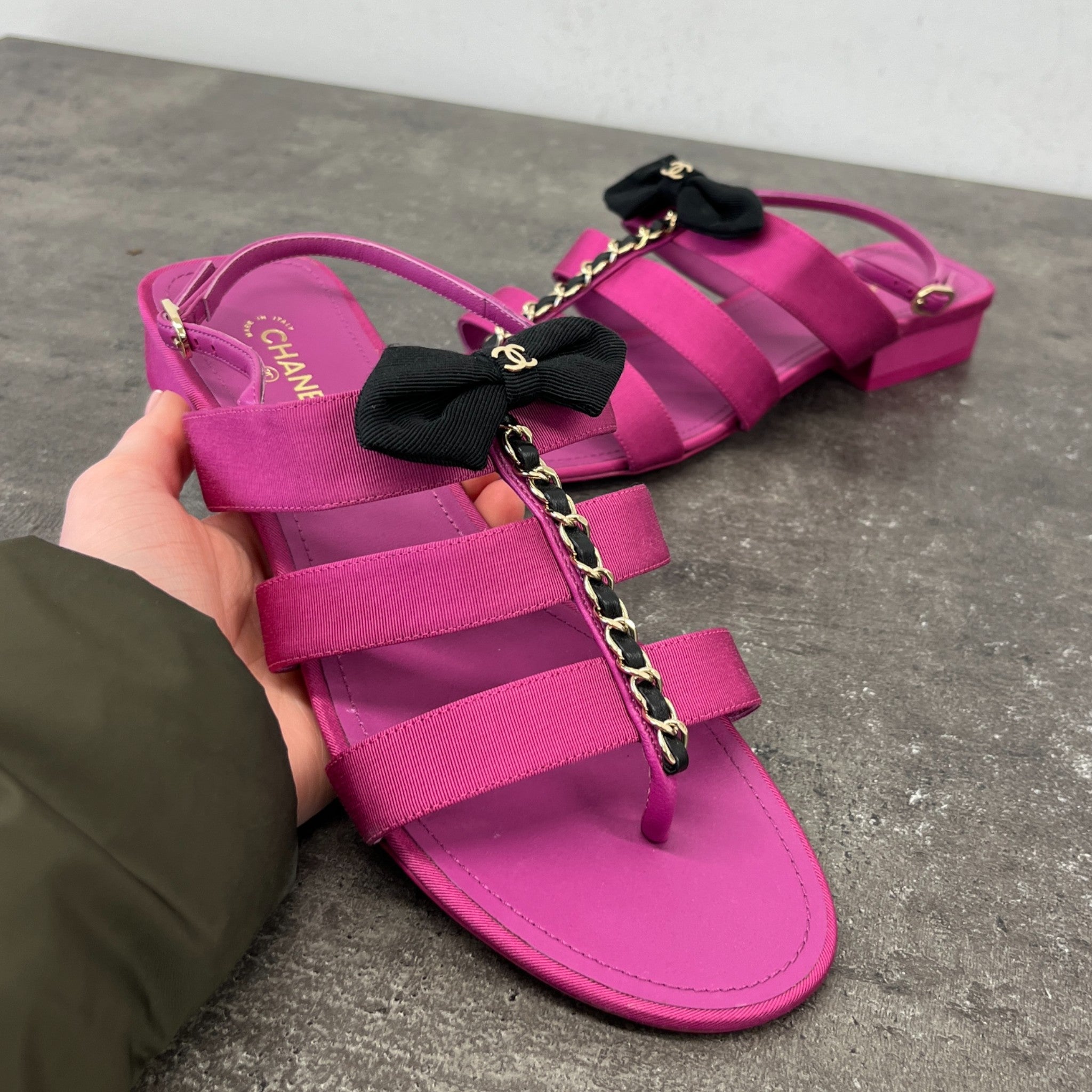 Women's Ribbon Sandals Purple Size EU 40 / UK 7