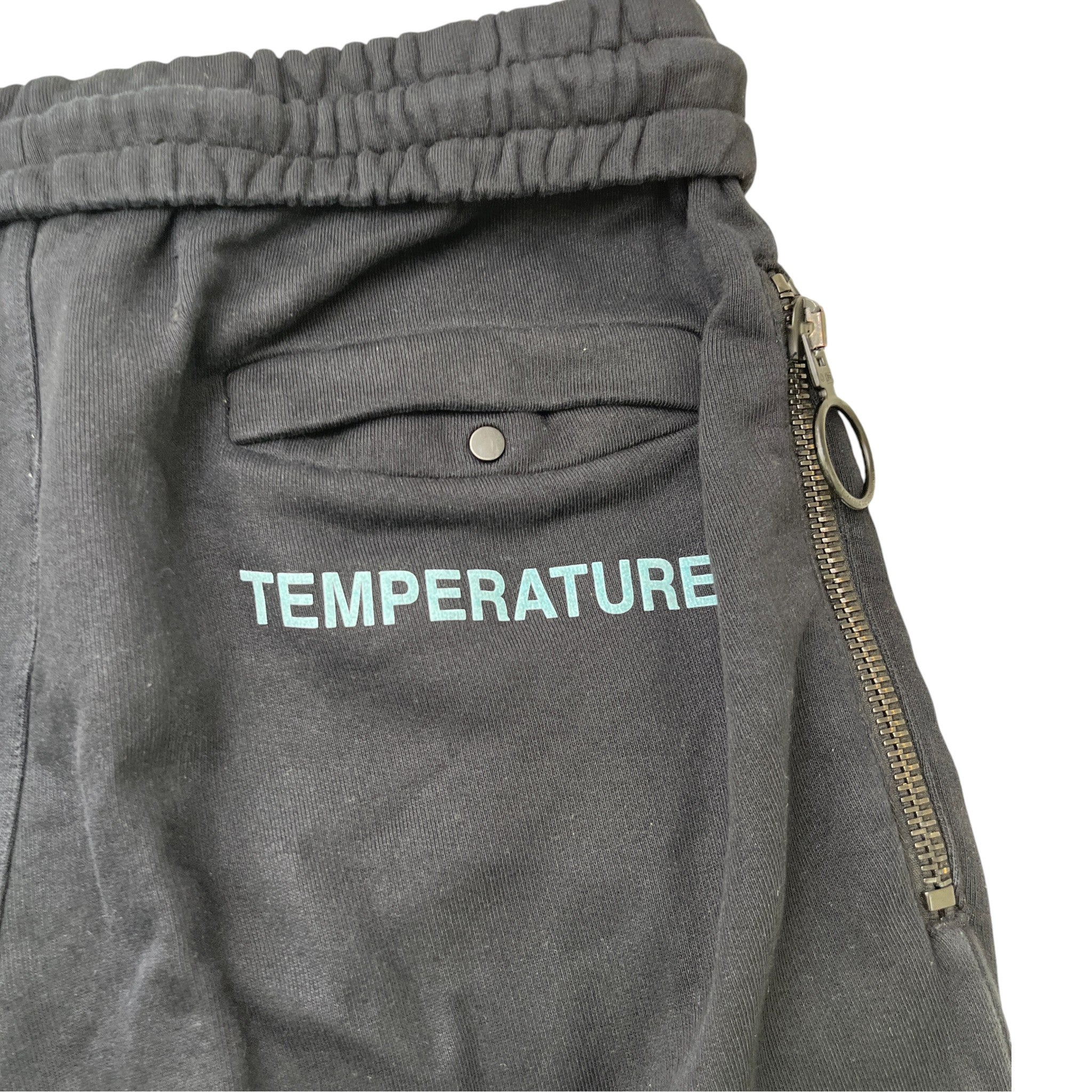 Men's Caution Tape Logo Joggers Black Size S