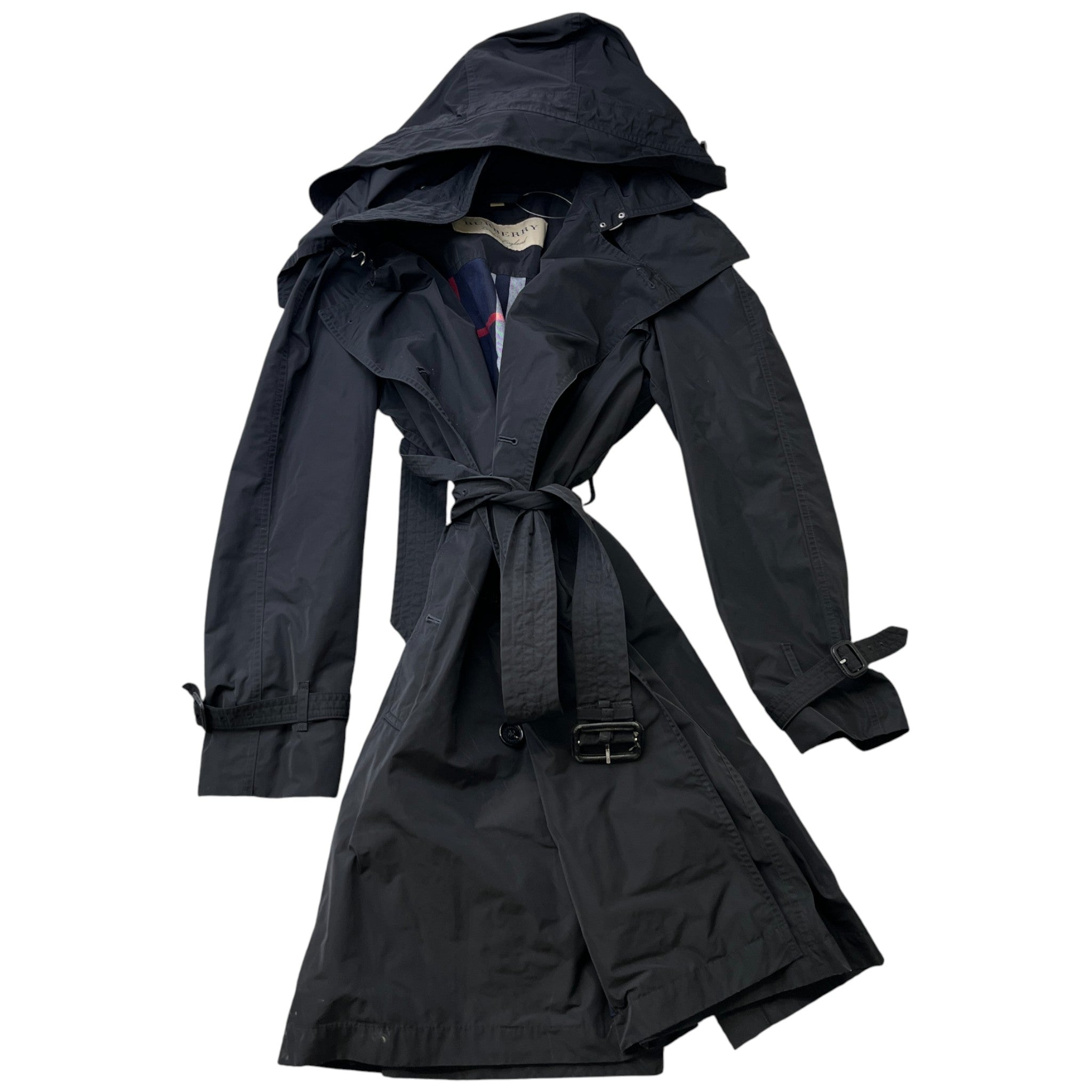 Women's Trench Jacket Black Size 1 / UK 10