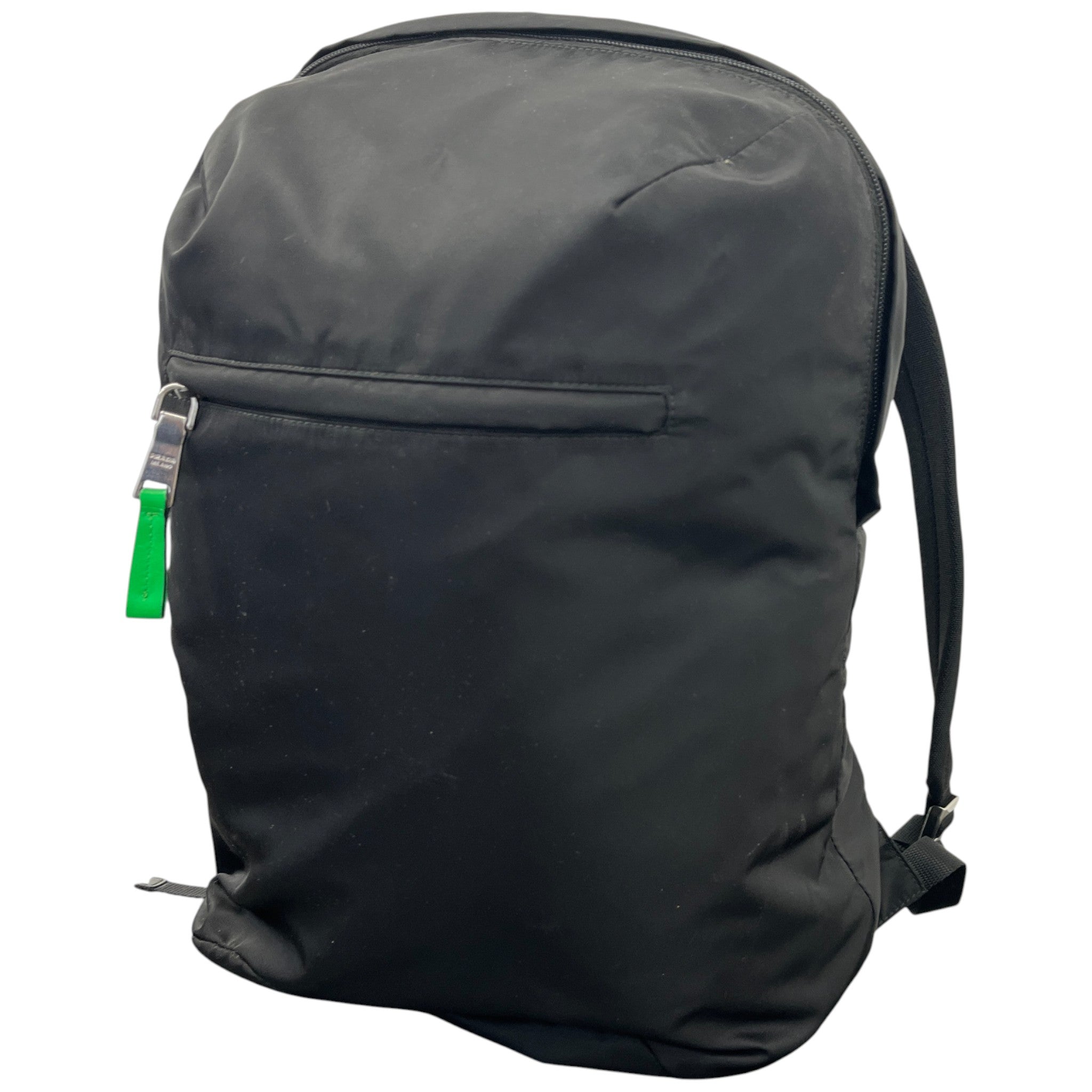 Men's Nylon Patch Logo Backpack Black