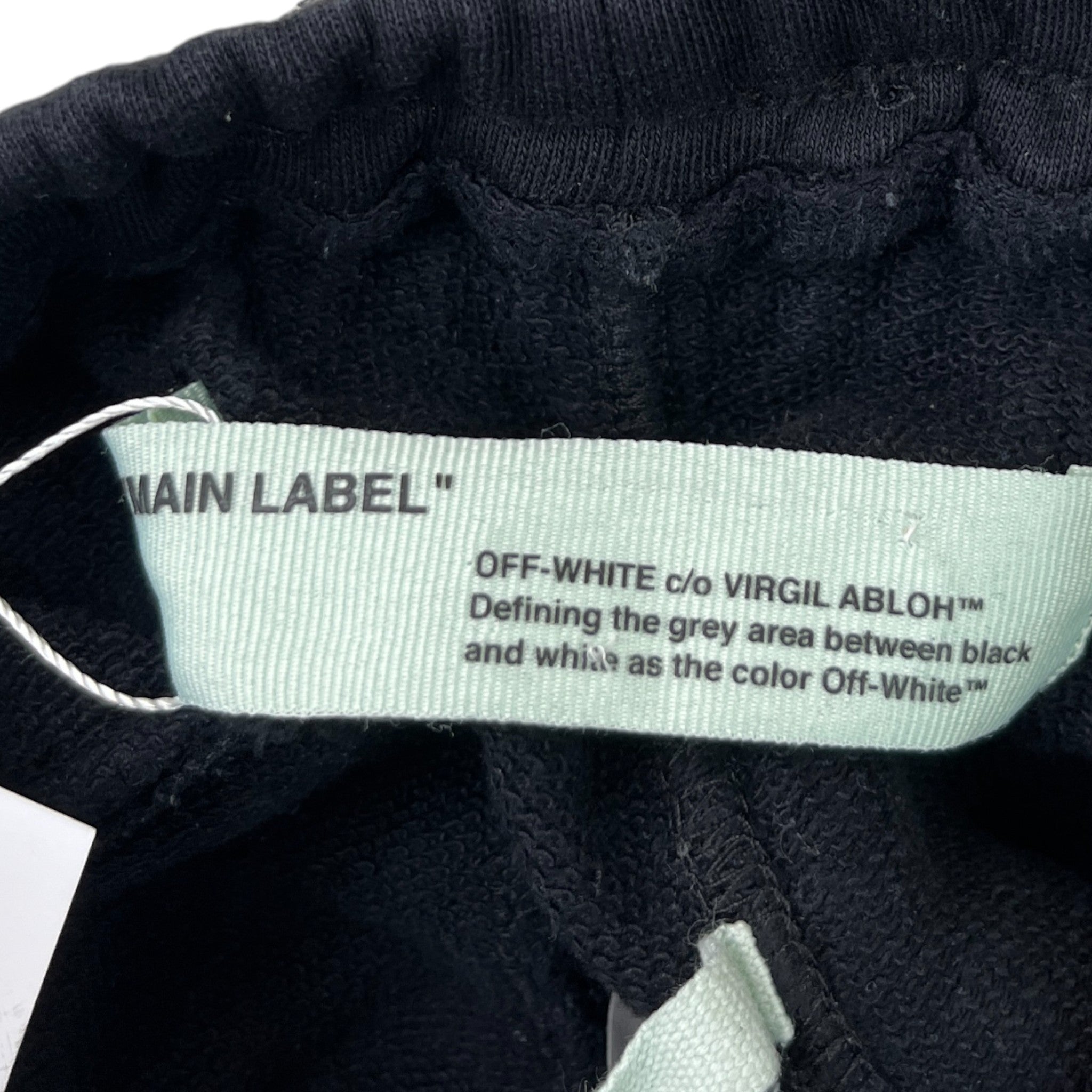 Men's Caution Tape Logo Joggers Black Size S