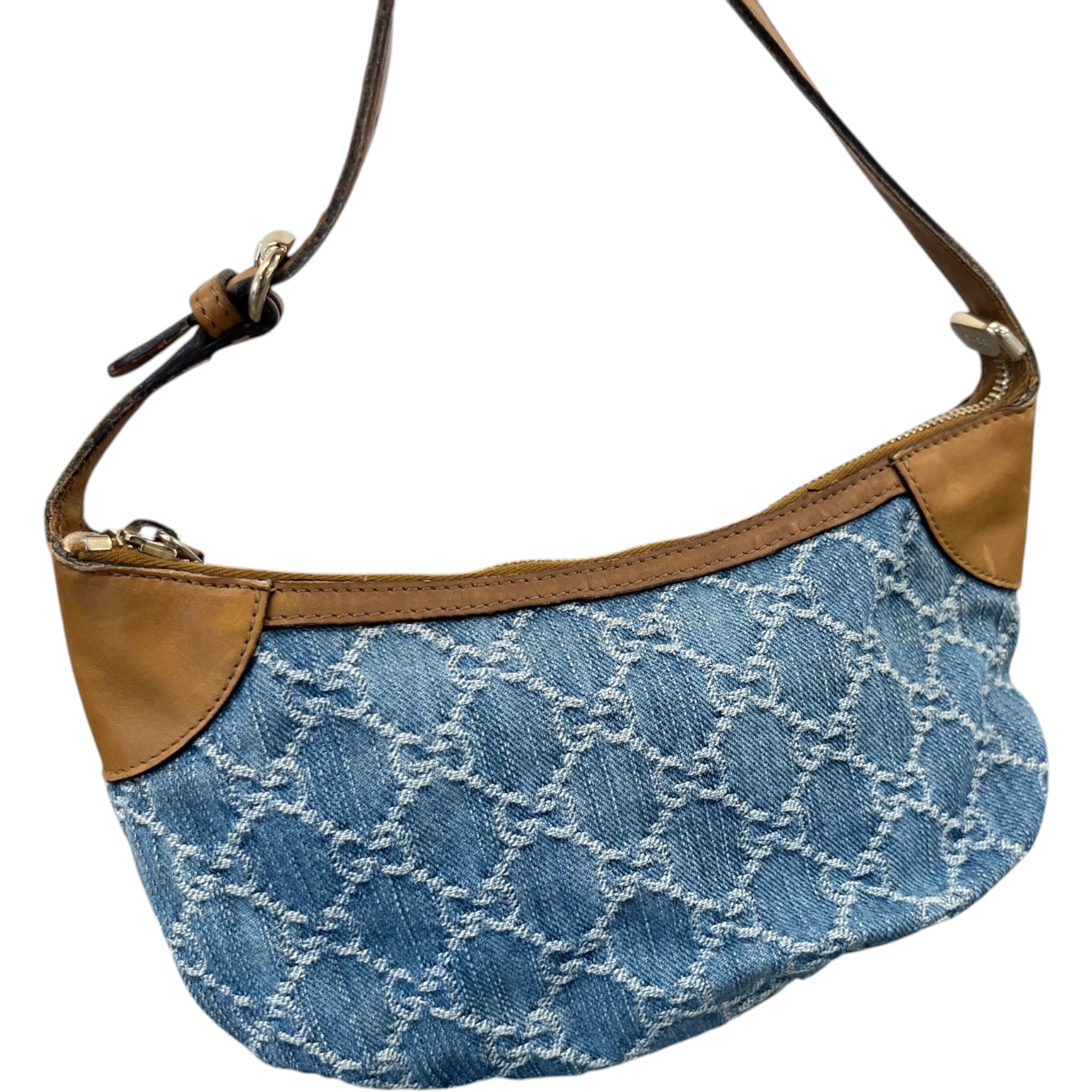 Women's Gg Supreme Mini Hobo Bag Blue