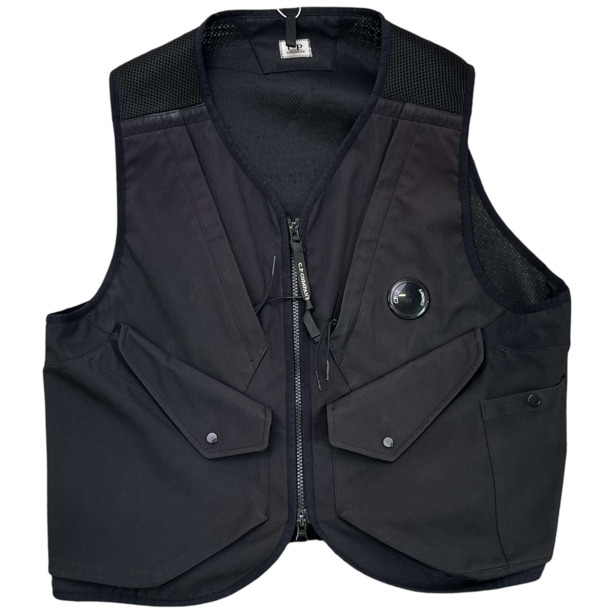 Men's Lens Vest Black Size IT 50 / UK L