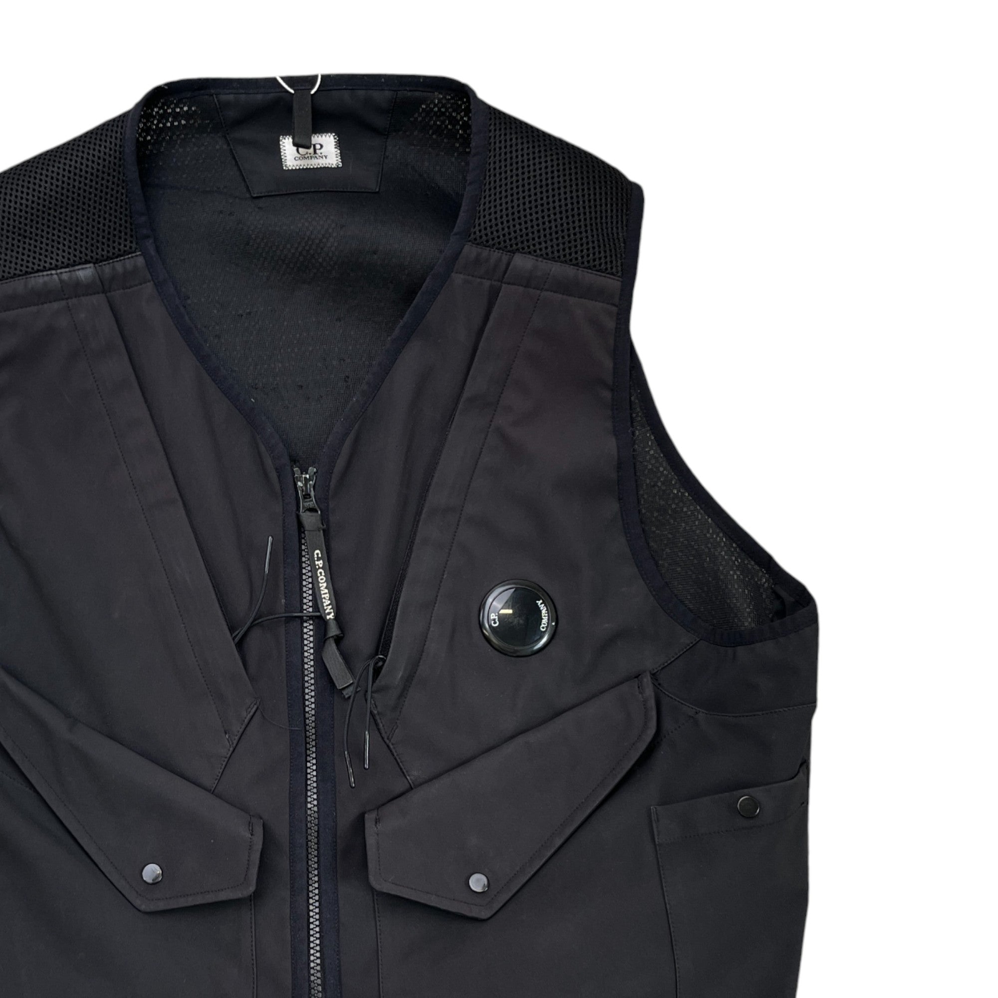 Men's Lens Vest Black Size IT 50 / UK L