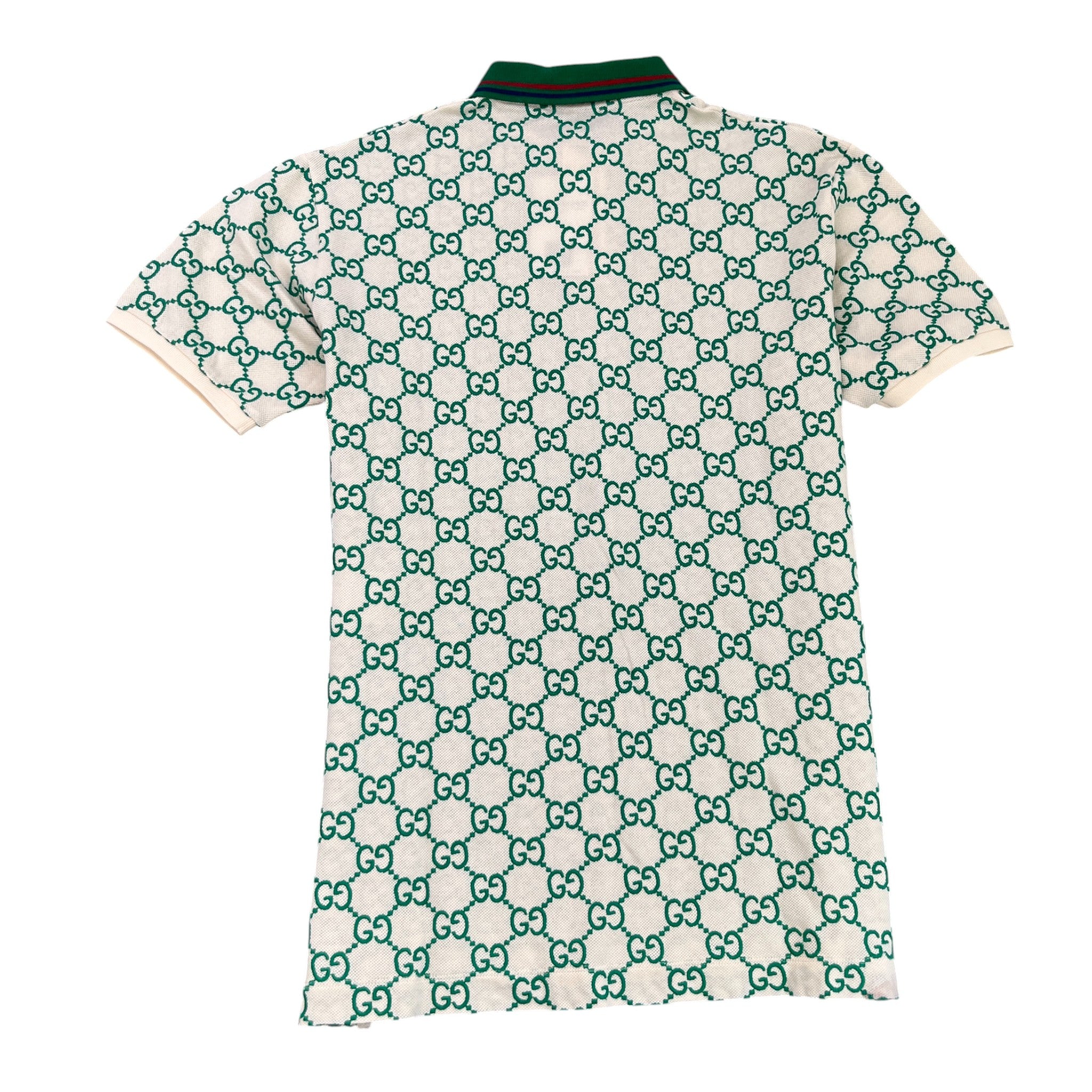 Men's Gg Supreme Polo Shirt Green Size M