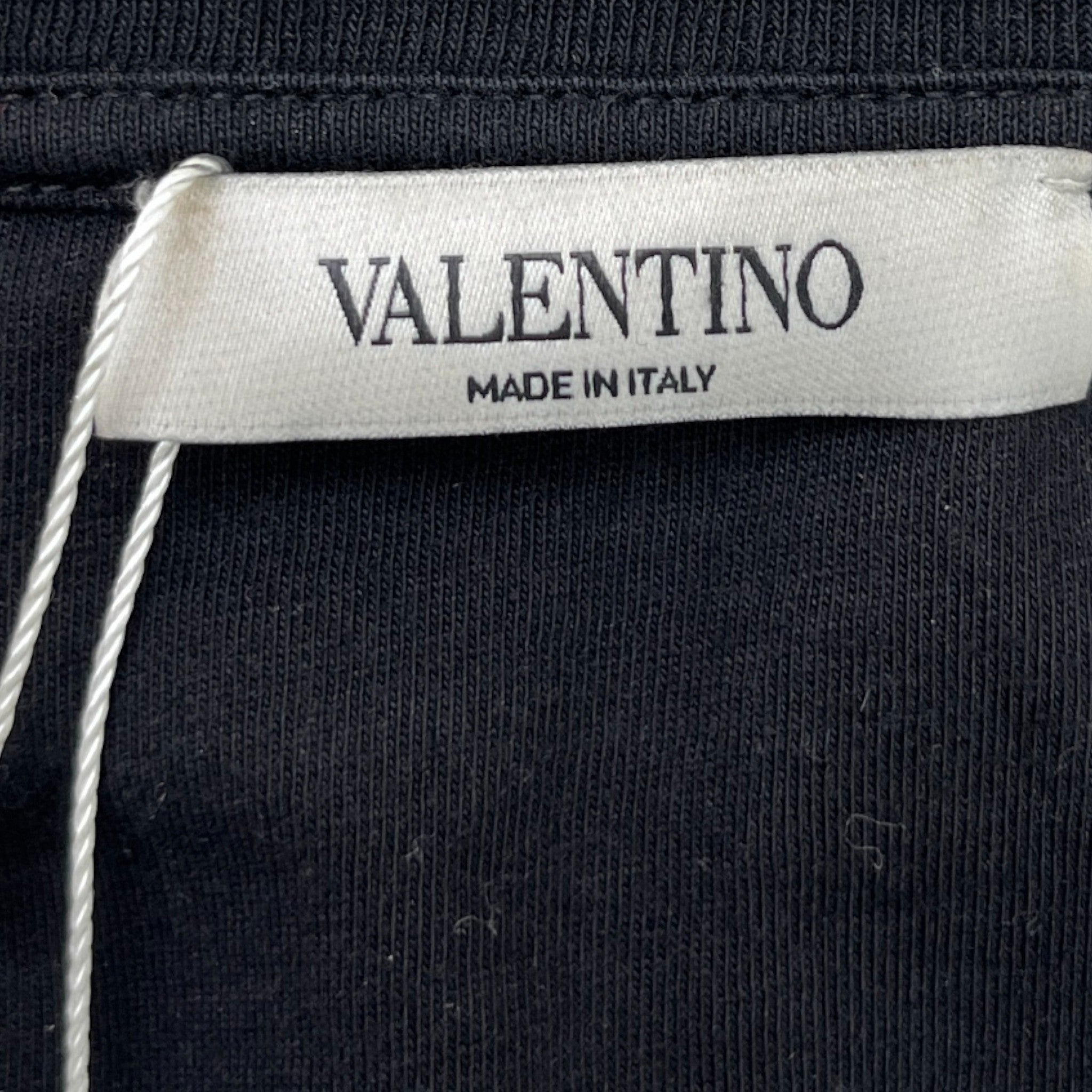 Men's Vltn Tag Logo T-Shirt Black Size XL