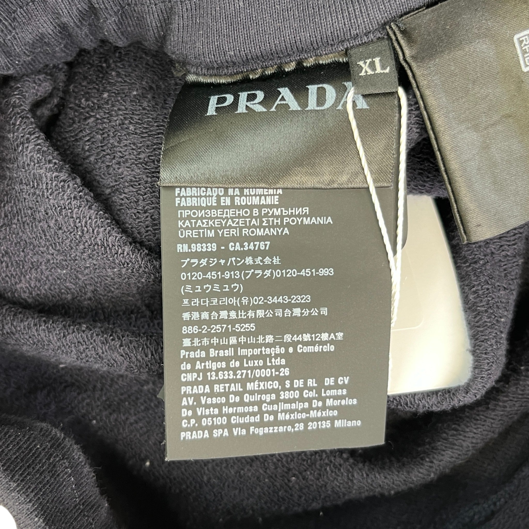 Men's Patch Logo Joggers Navy Size XL