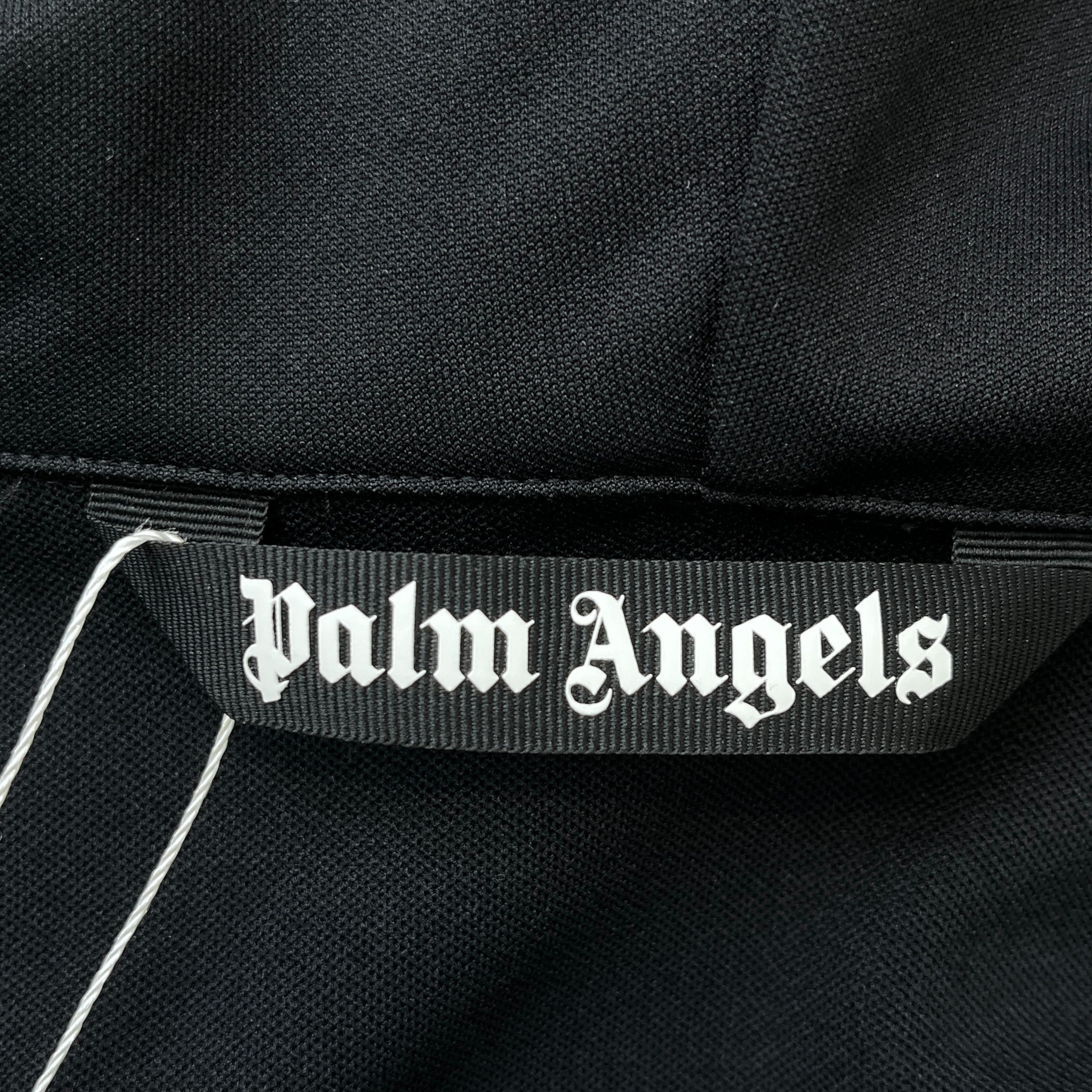 Men's Logo Print Track Jacket Black Size M