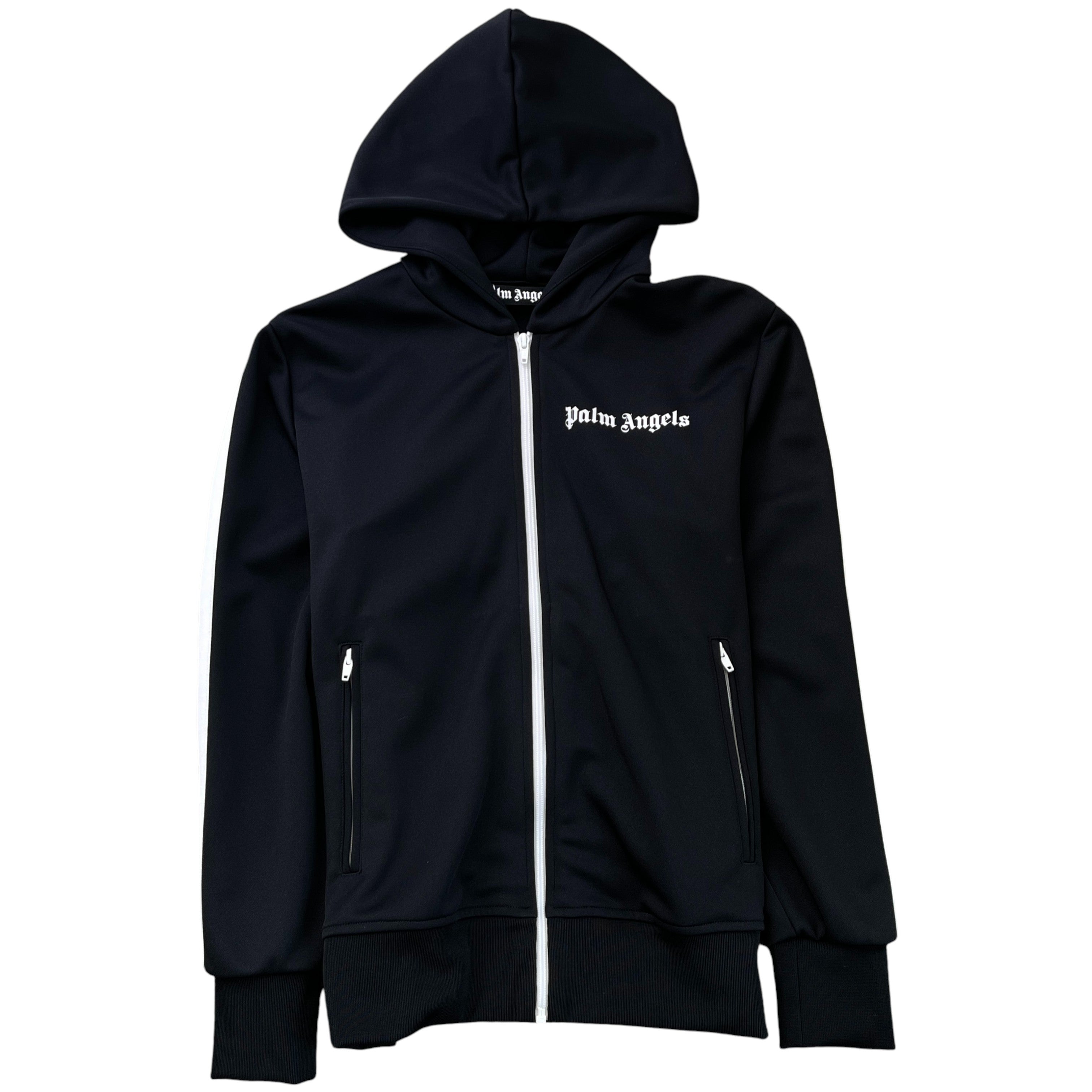 Men's Logo Print Track Jacket Black Size M