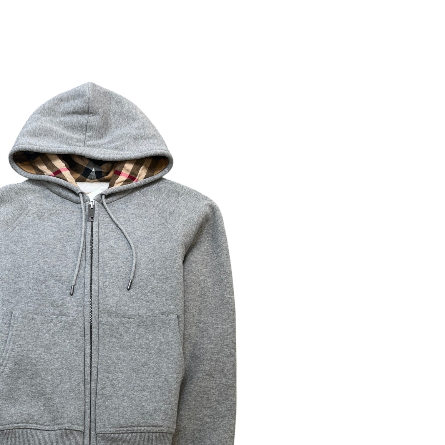 Women's Nova Check Hoodie Grey Size M