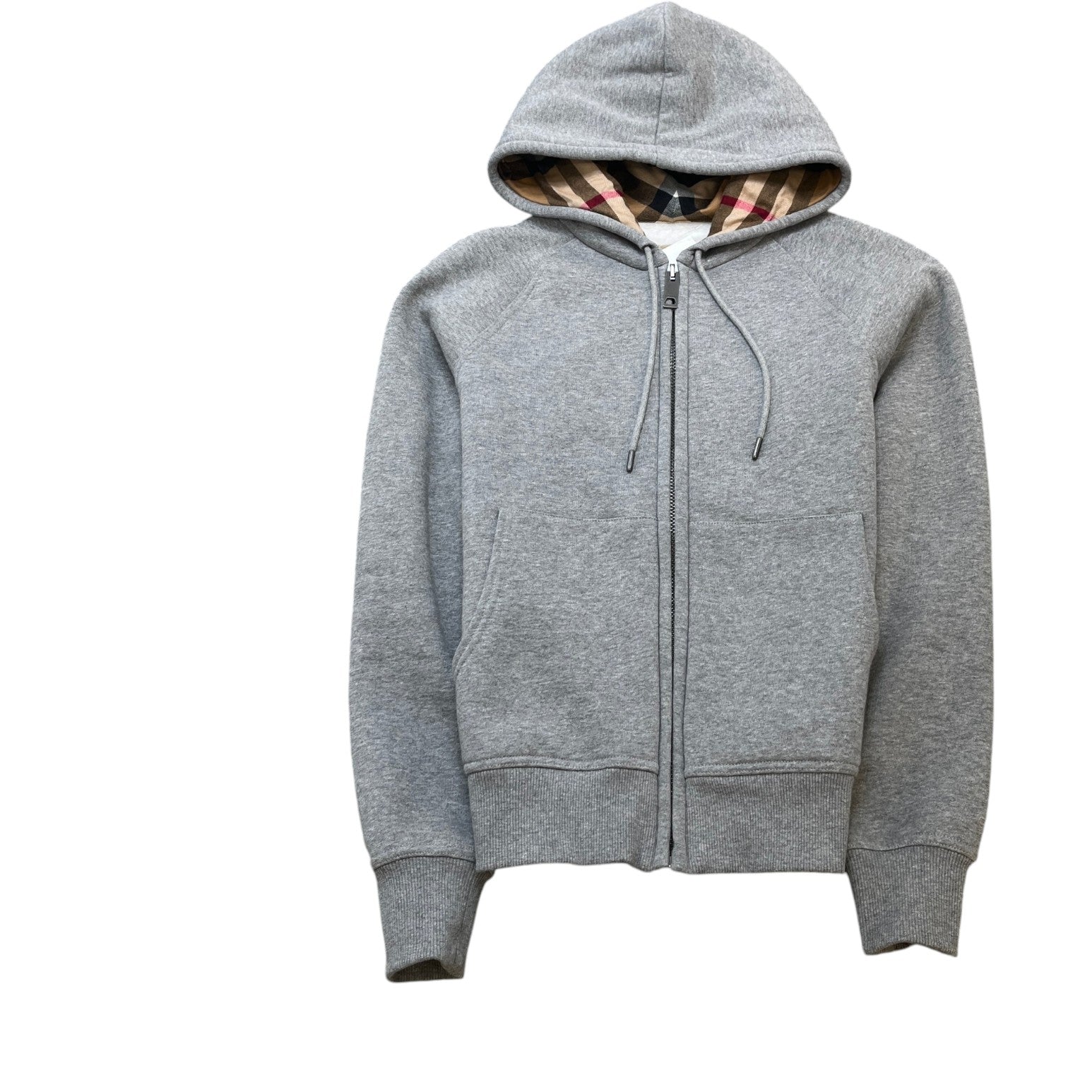 Women's Nova Check Hoodie Grey Size M