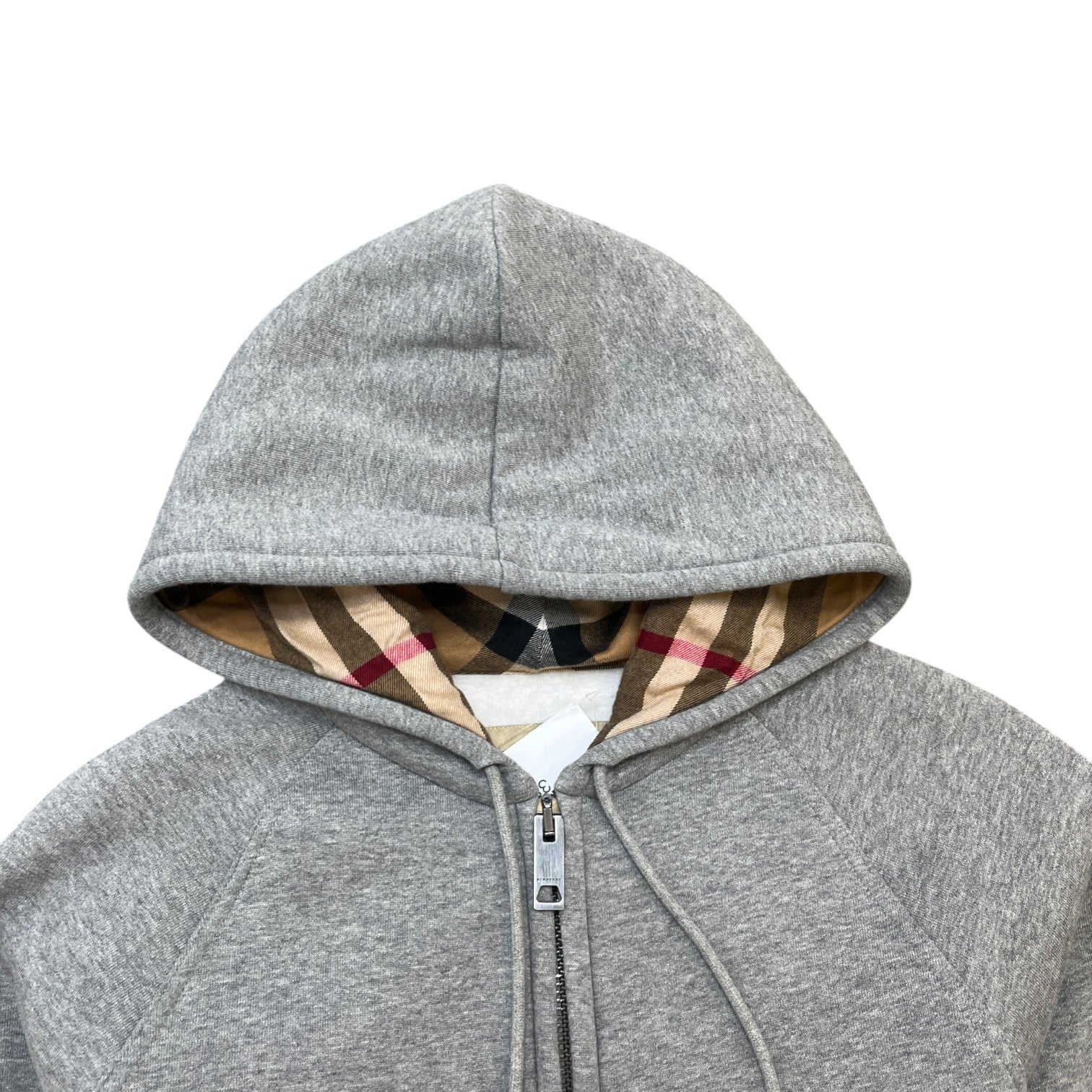 Women's Nova Check Hoodie Grey Size M