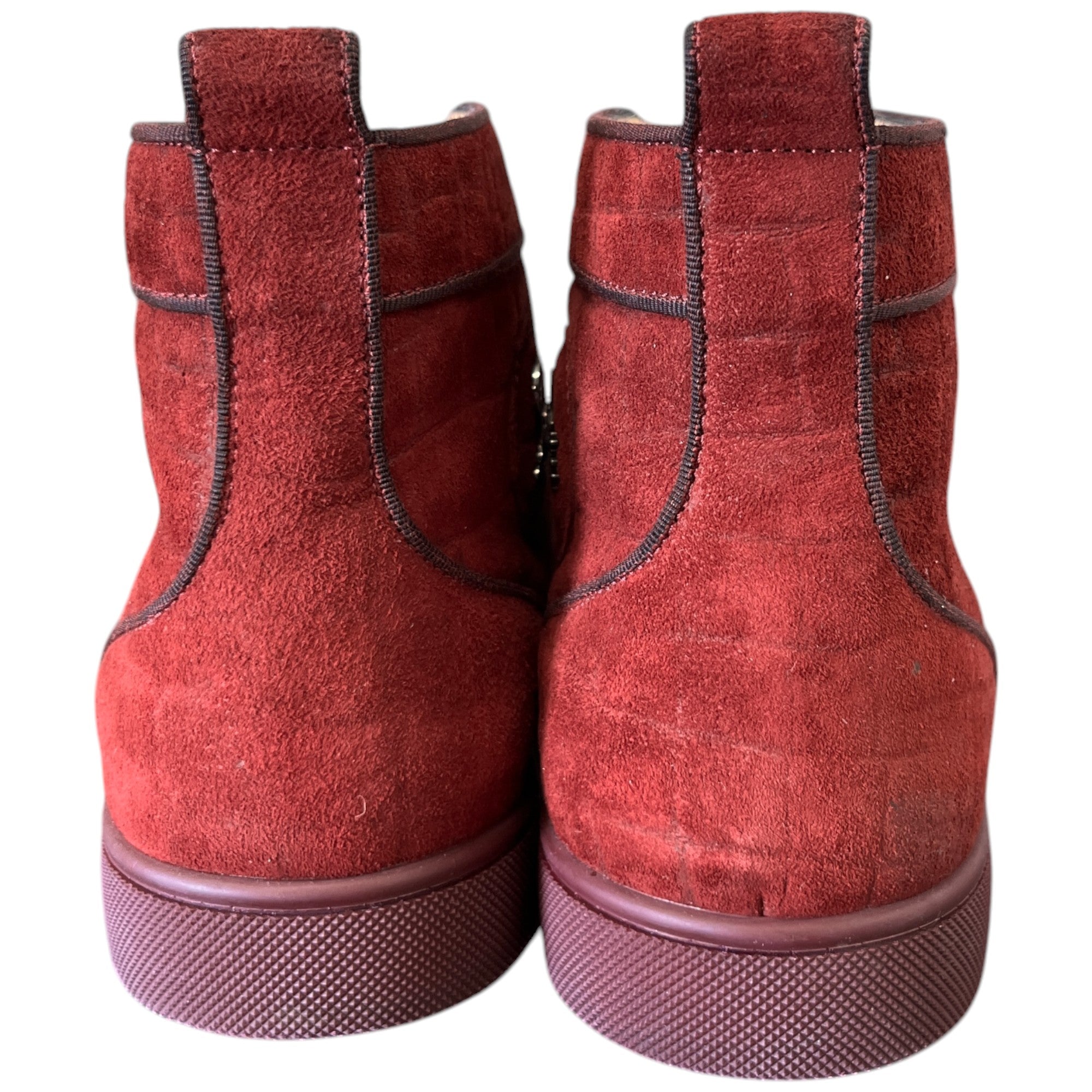 Men's Louis Junior Orlato High Trainers Burgundy Size EU 41.5 / UK 7.5