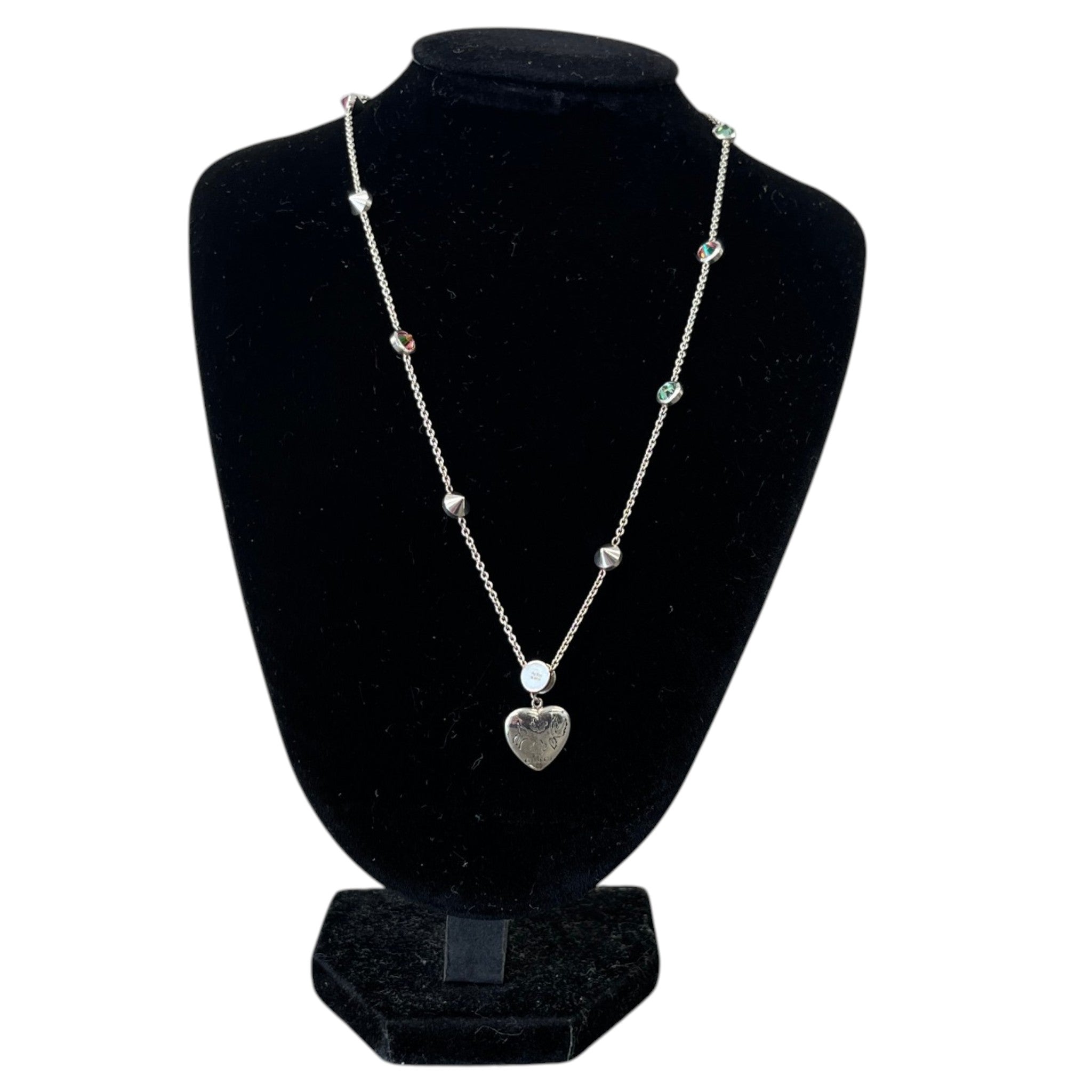 Women's Blind For Love Necklace + Earrings Silver