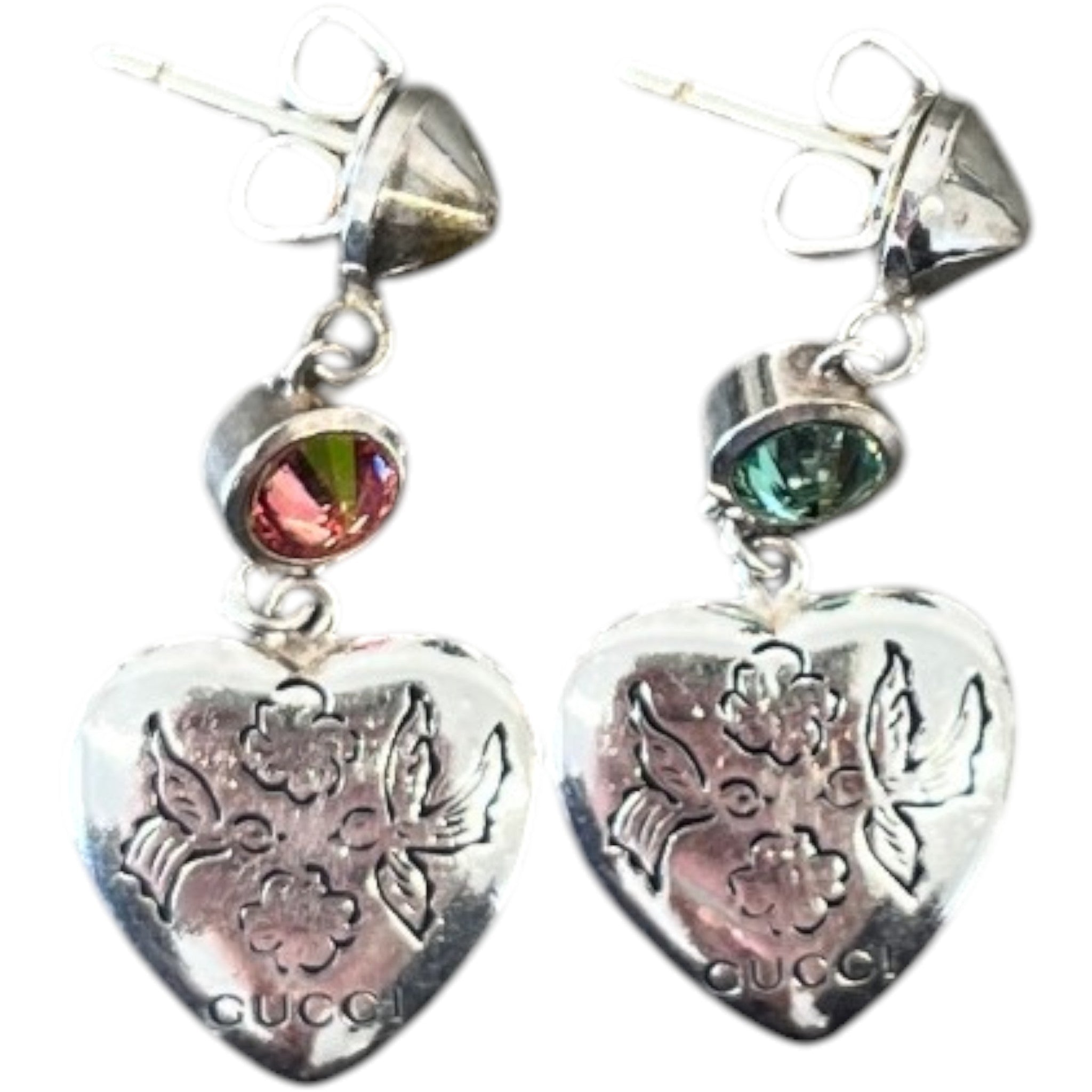 Women's Blind For Love Necklace + Earrings Silver