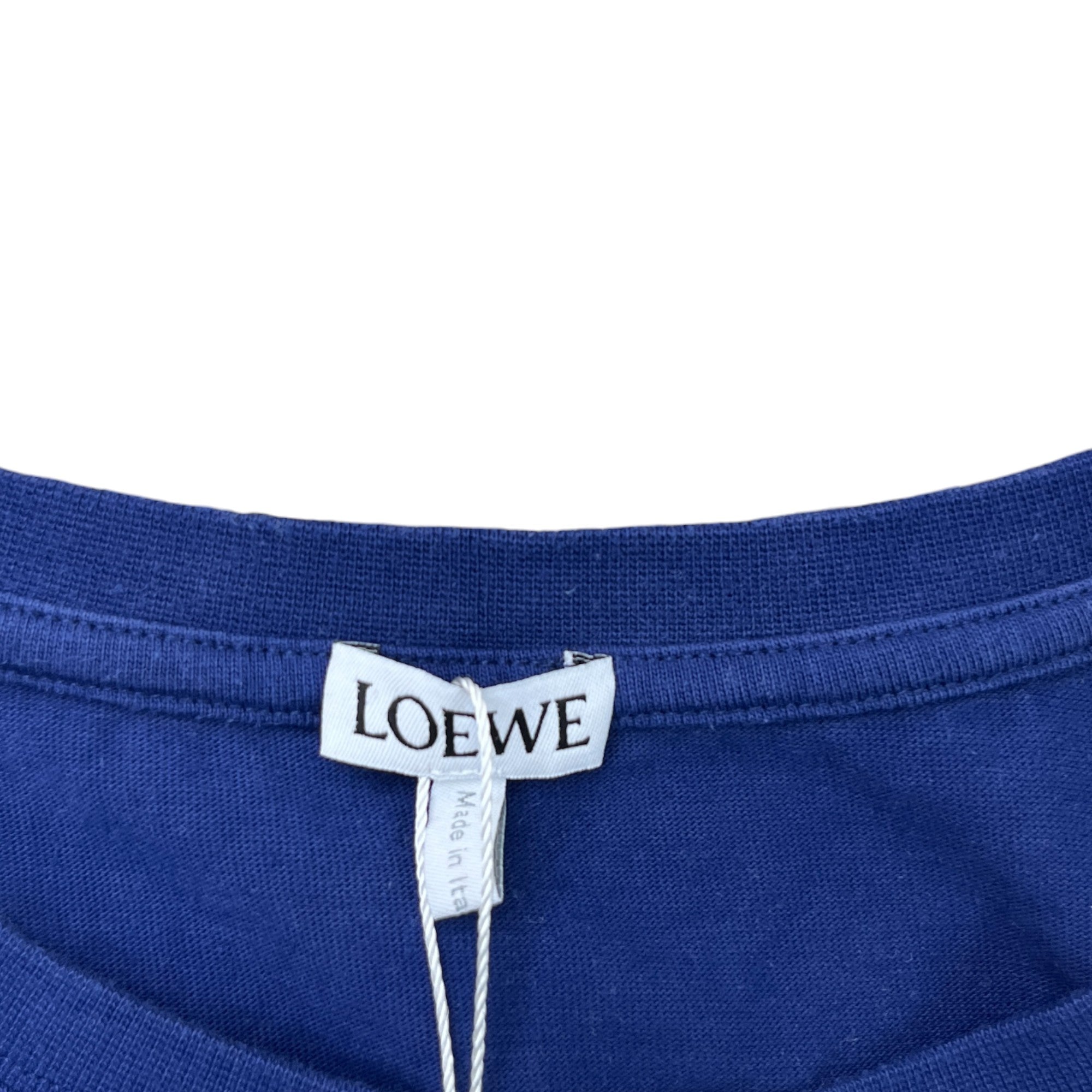 Men's Embroidered Logo T-Shirt Blue Size M