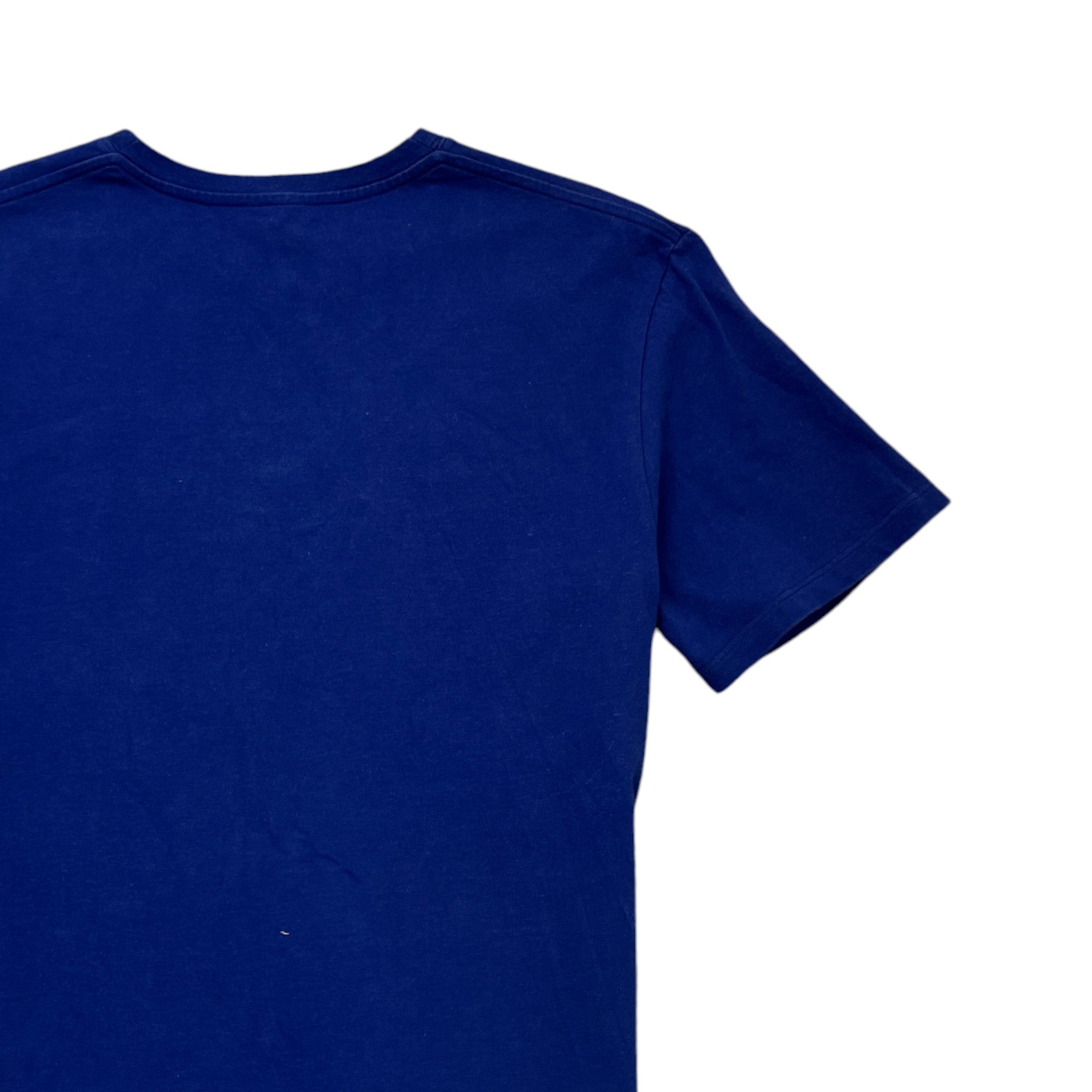 Men's Embroidered Logo T-Shirt Blue Size M