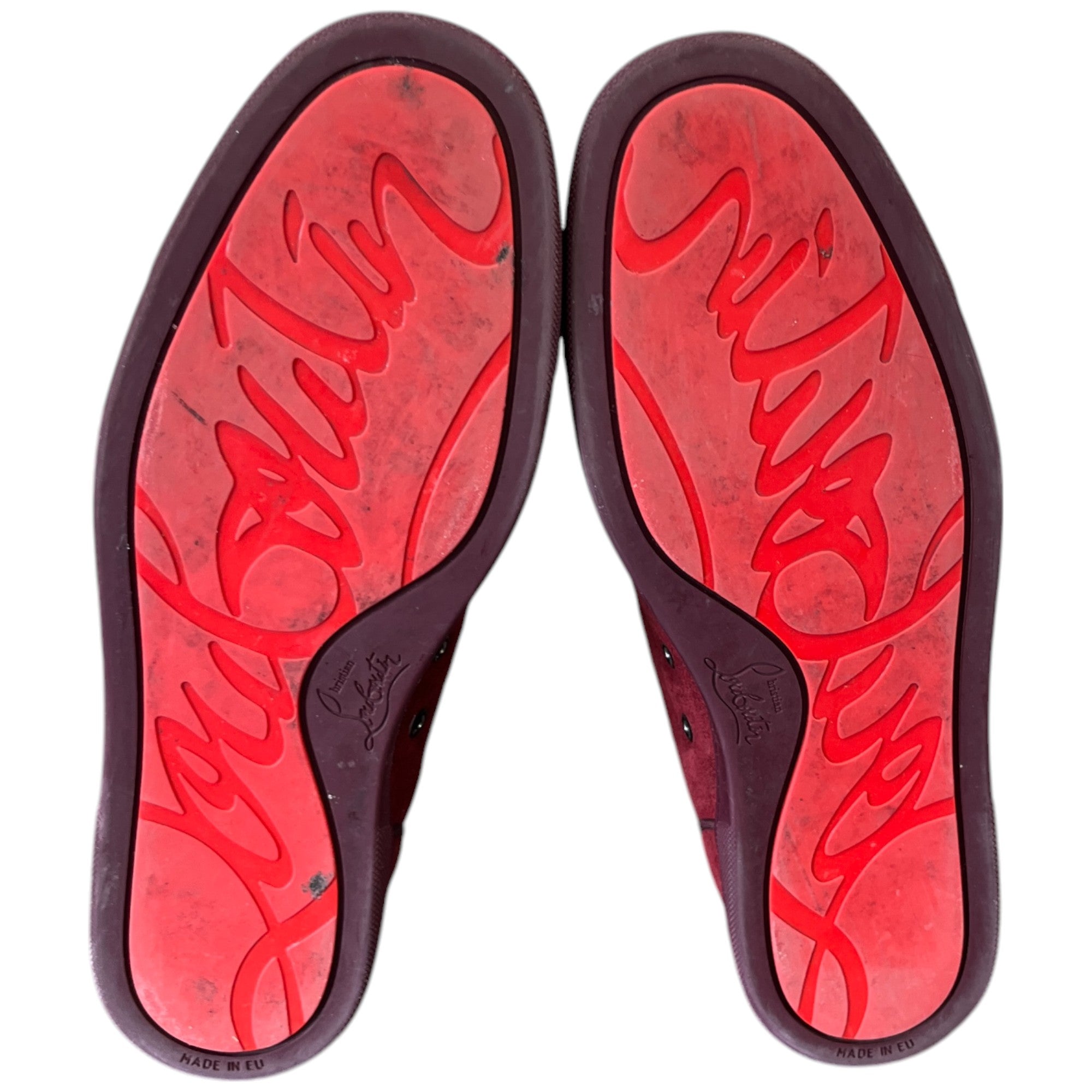 Men's Louis Junior Orlato High Trainers Burgundy Size EU 41.5 / UK 7.5