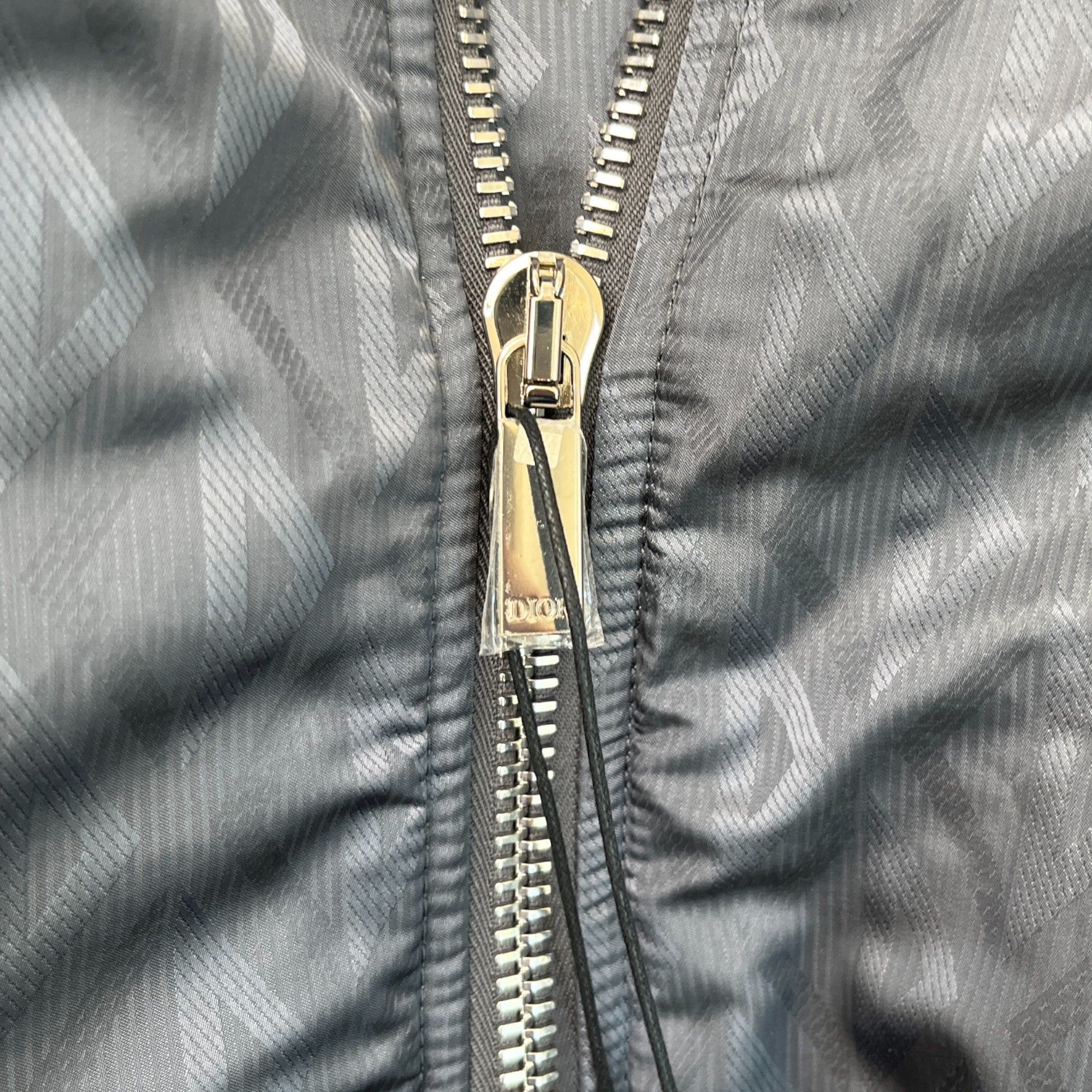 Men's Cd Diamond Bomber Jacket Grey Size IT 54 / XXL