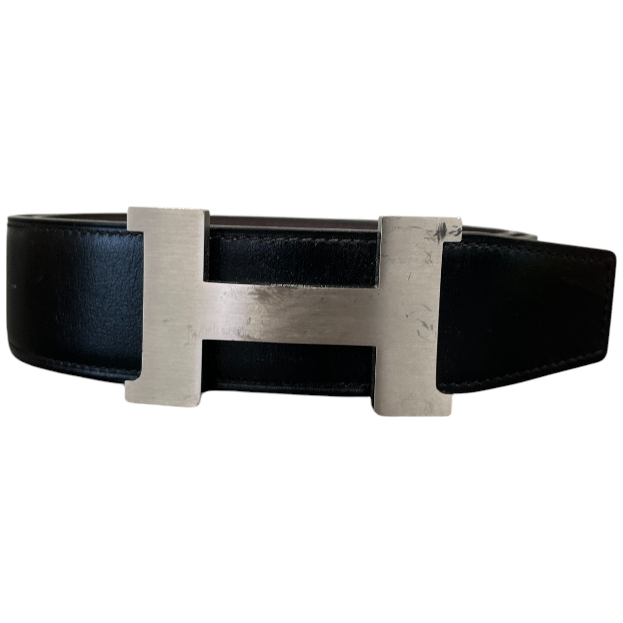Men's H Logo Reversible Belt Black Size Waist 30"