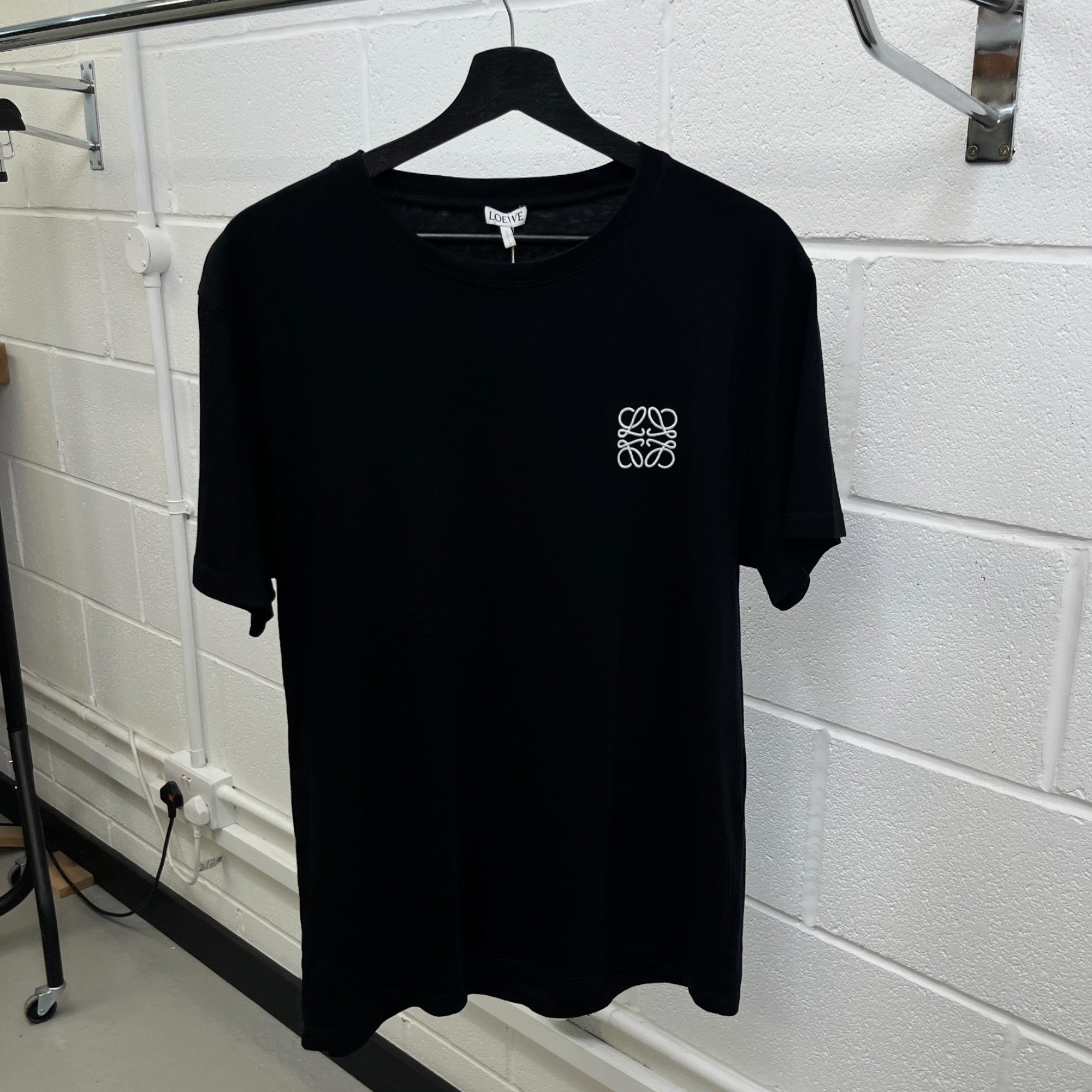 Men's Anagram Logo T-Shirt Black Size L